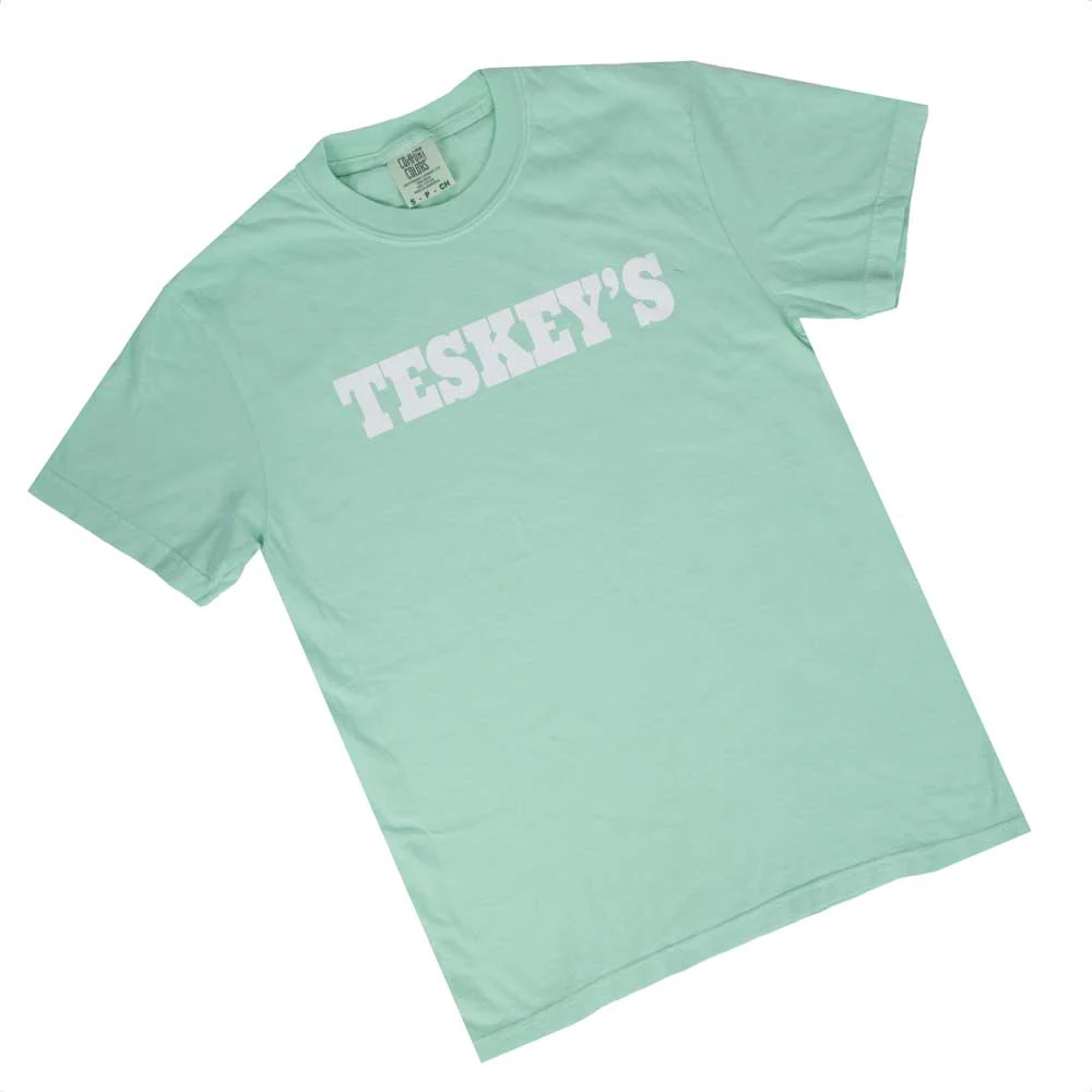 Teskey's Plain Logo Tee - Island Reef - Image 2