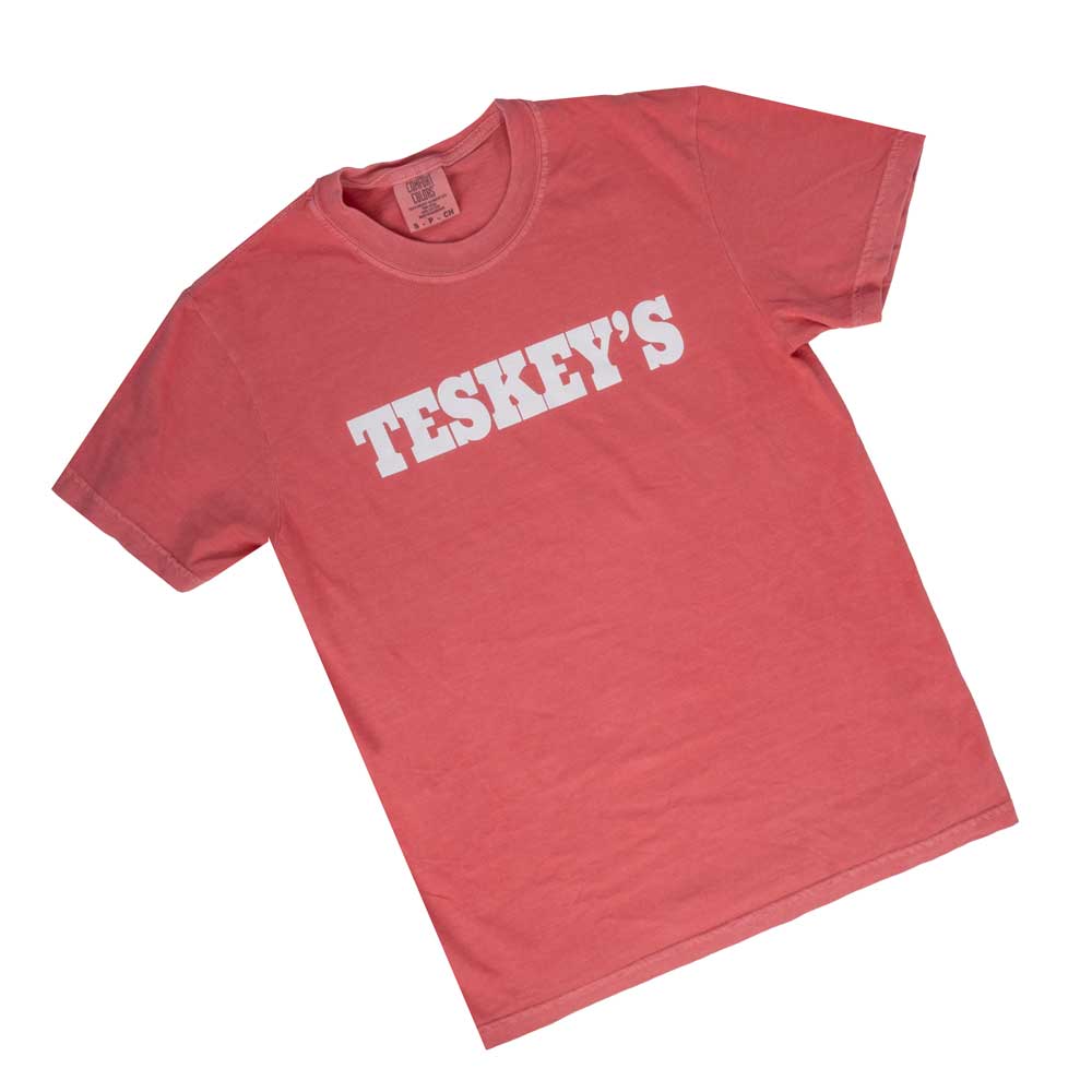 Teskey's Plain Logo Tee - Watermelon - Image 2
