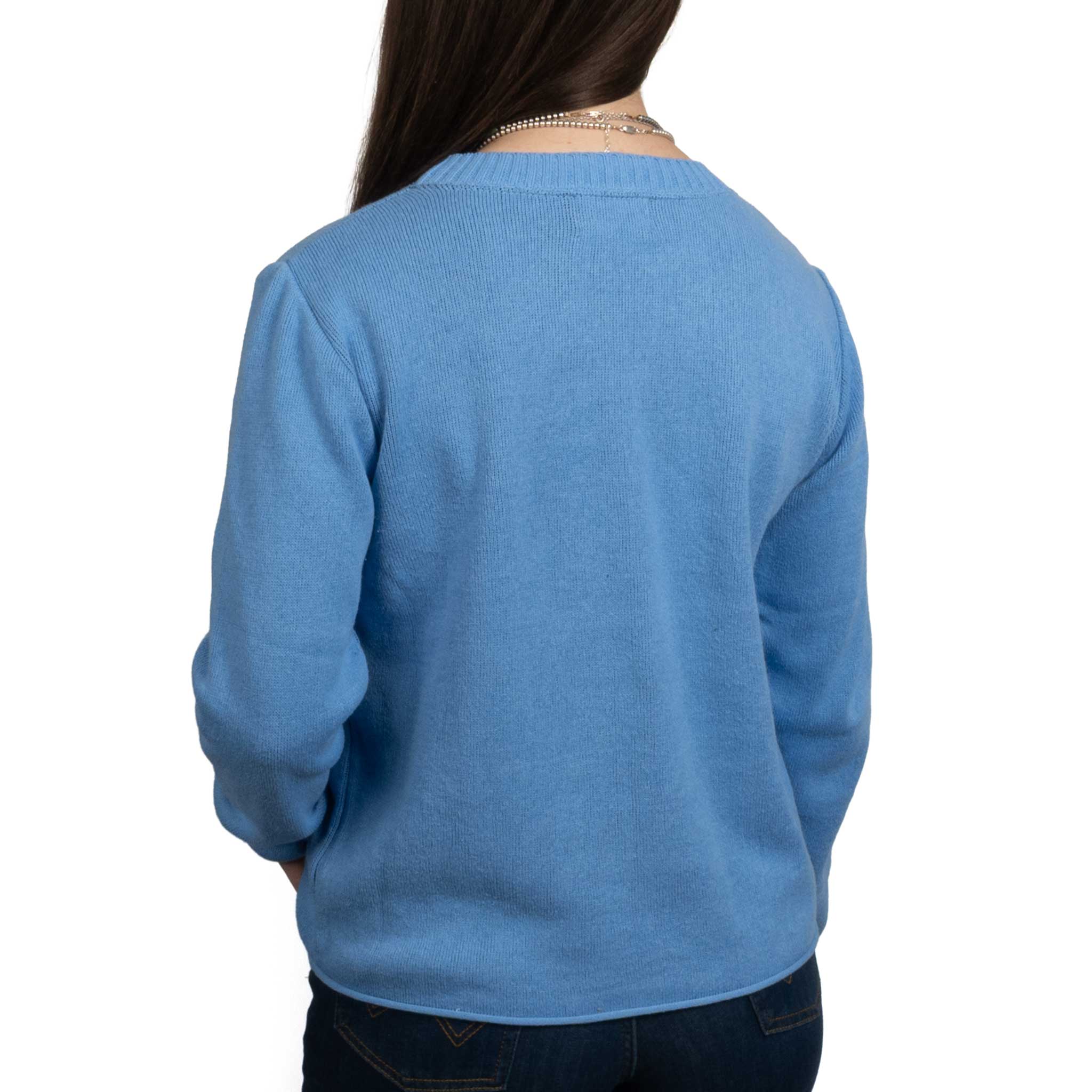 Teskey's Pullover Sweater - Hydrangea/Navy - Image 3