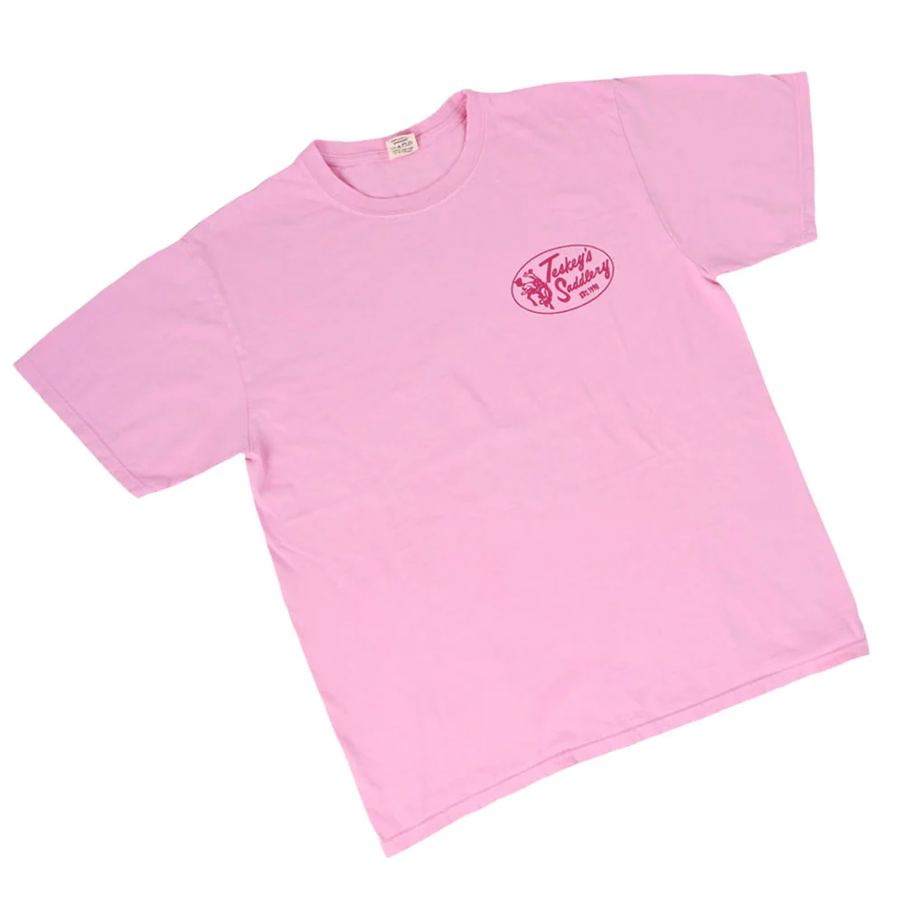 Teskey's Retro Best In The West Tee - Hot Pink - Image 4