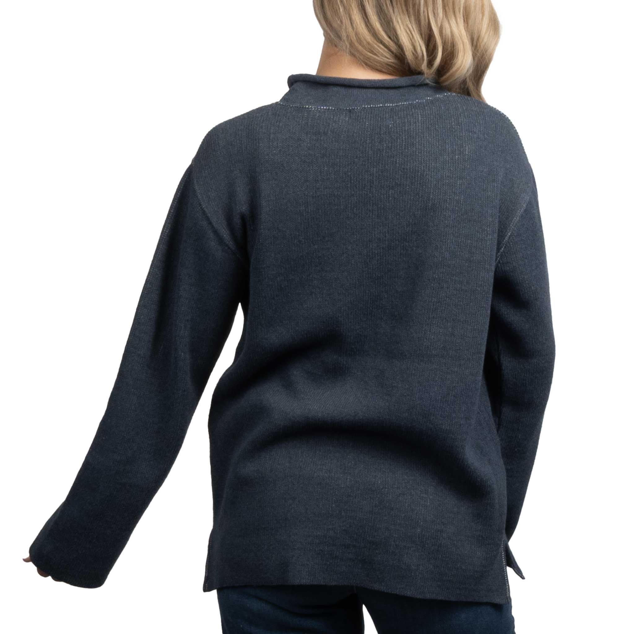 Teskey's Roll Neck Sweater - Jean - Image 4