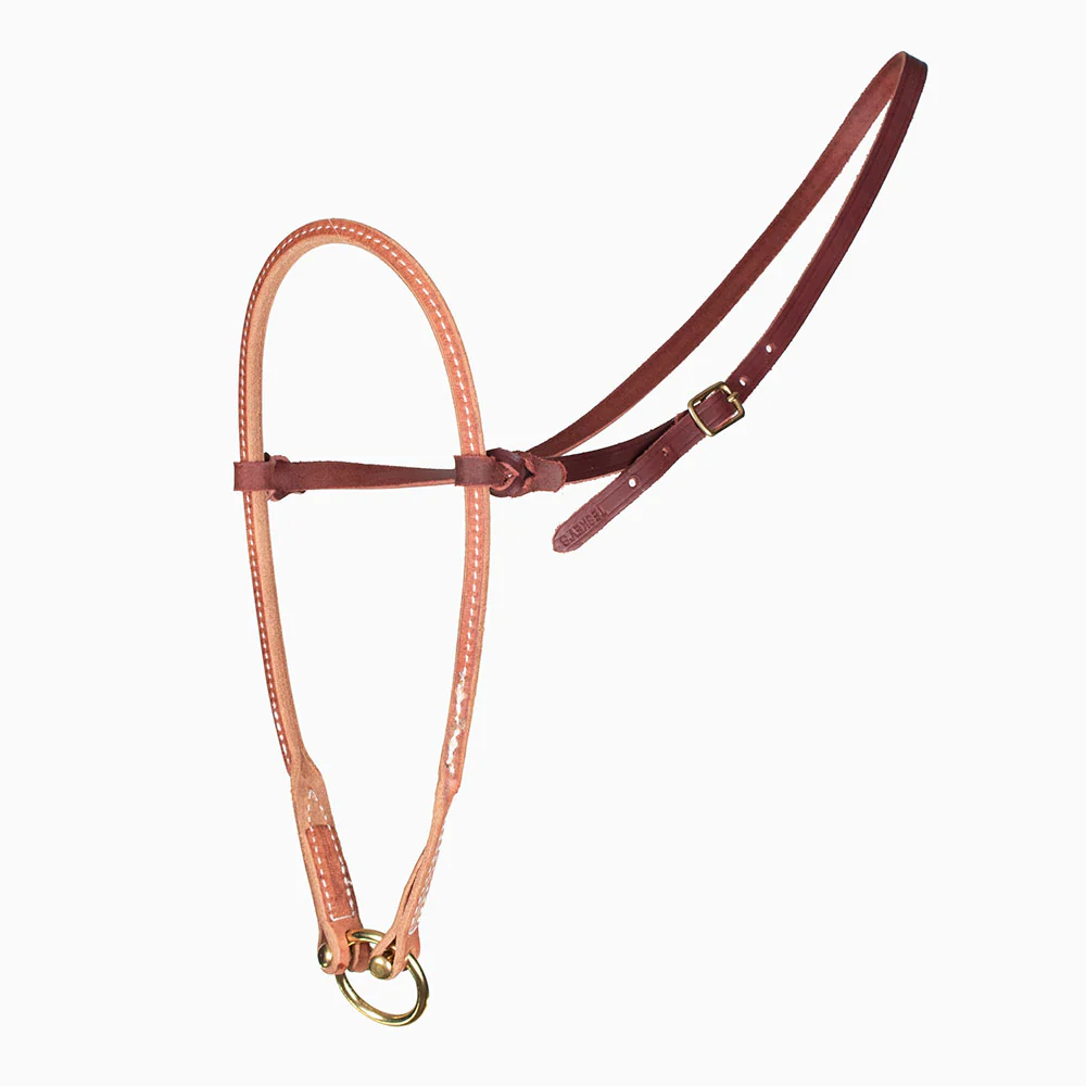Teskey's Rolled and Stitched Hermann Oak Noseband