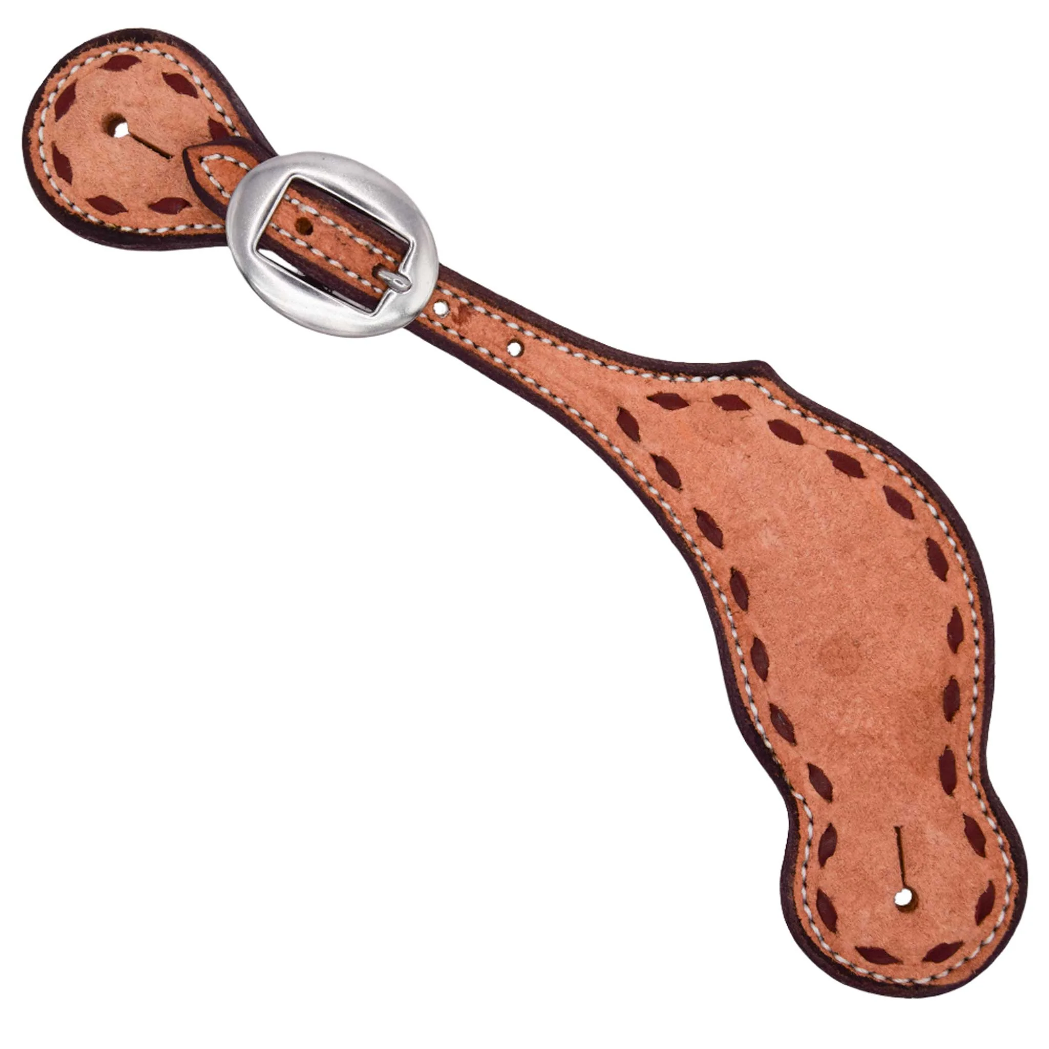 Teskey's Men's Roughout Spur Straps w/Buckstitch
