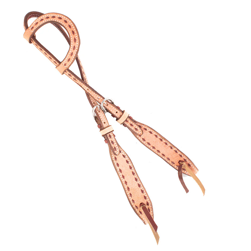 Teskey's Roughout One Ear Headstall w/Colored Buckstitch - Image 2