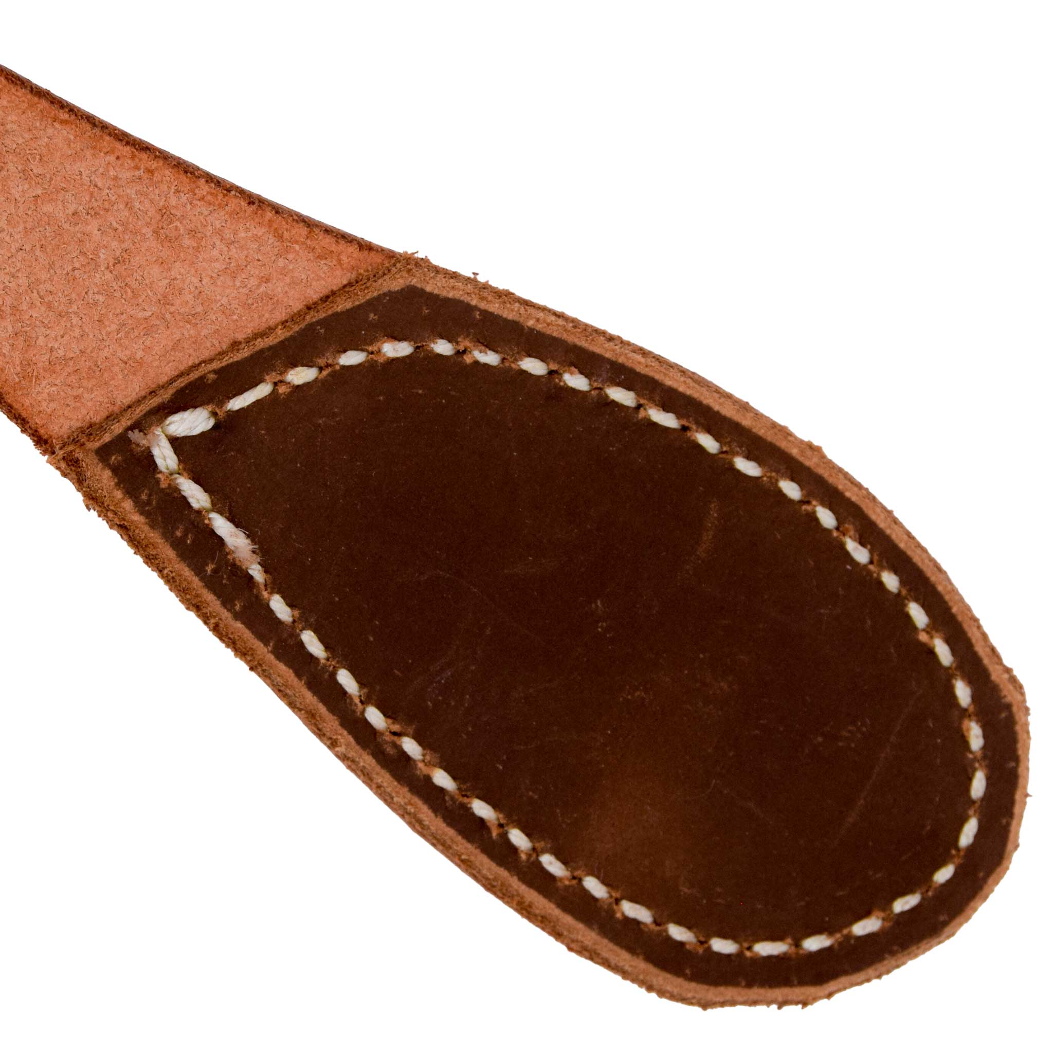 Teskey's Straight Two Tone Button Cover Spur Straps - Image 3