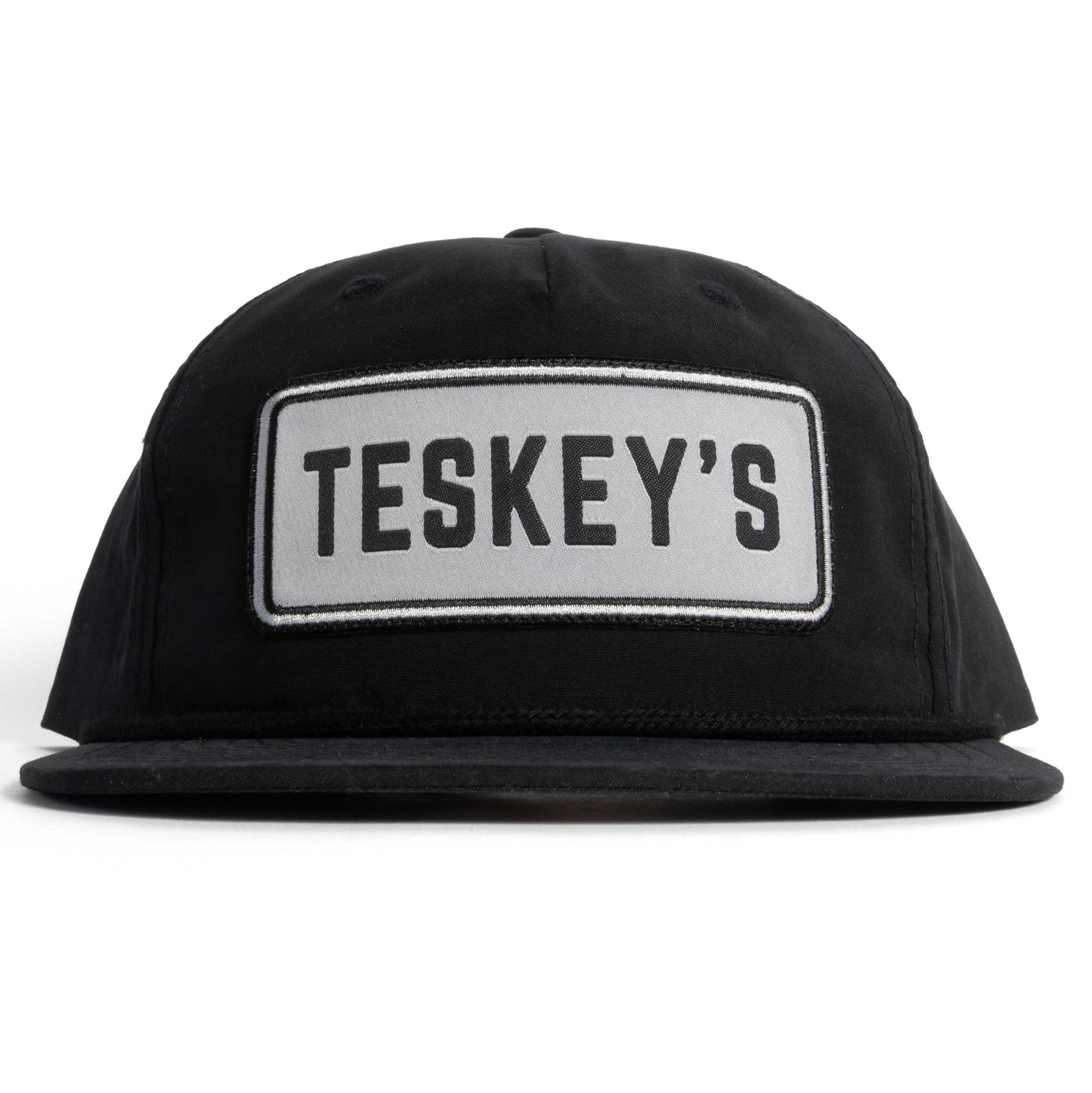 Teskey's Simple Patch Rope Cap - Black/Black - Image 2