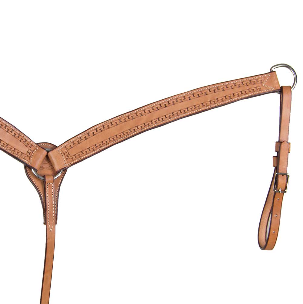 Teskey's 1-3/4" Slickout Breast Collar w/Running W Border - Image 4