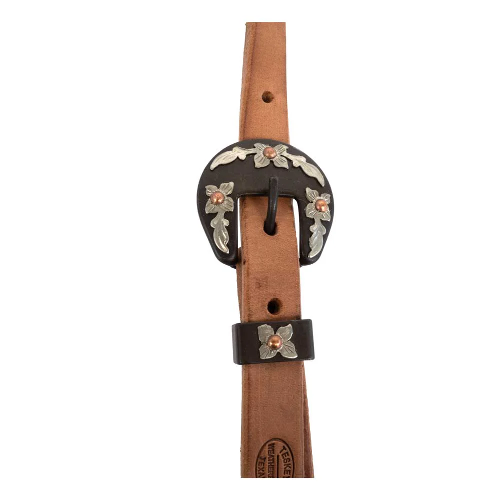 Teskey's Split Ear w/Brown Iron Floral Buckle - Image 4