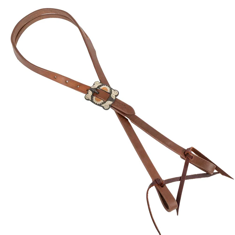 Teskey's Split Ear Headstall w/Sunflower Rust Buckles
