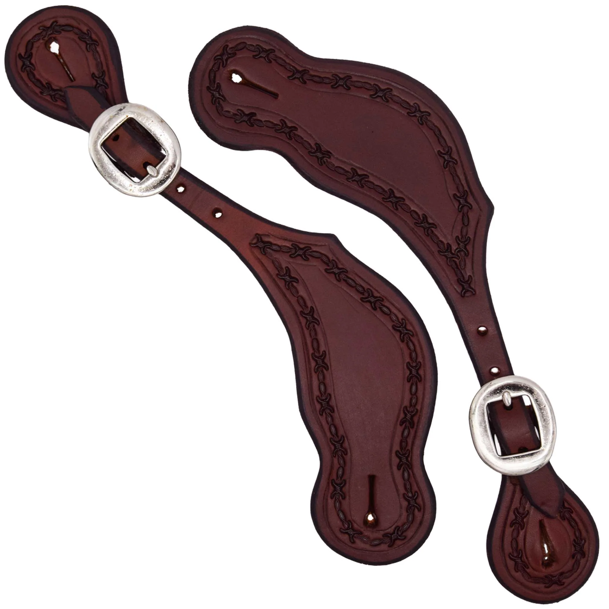 Teskey's Barbedwire Border Cowboy Spur Straps - Image 3
