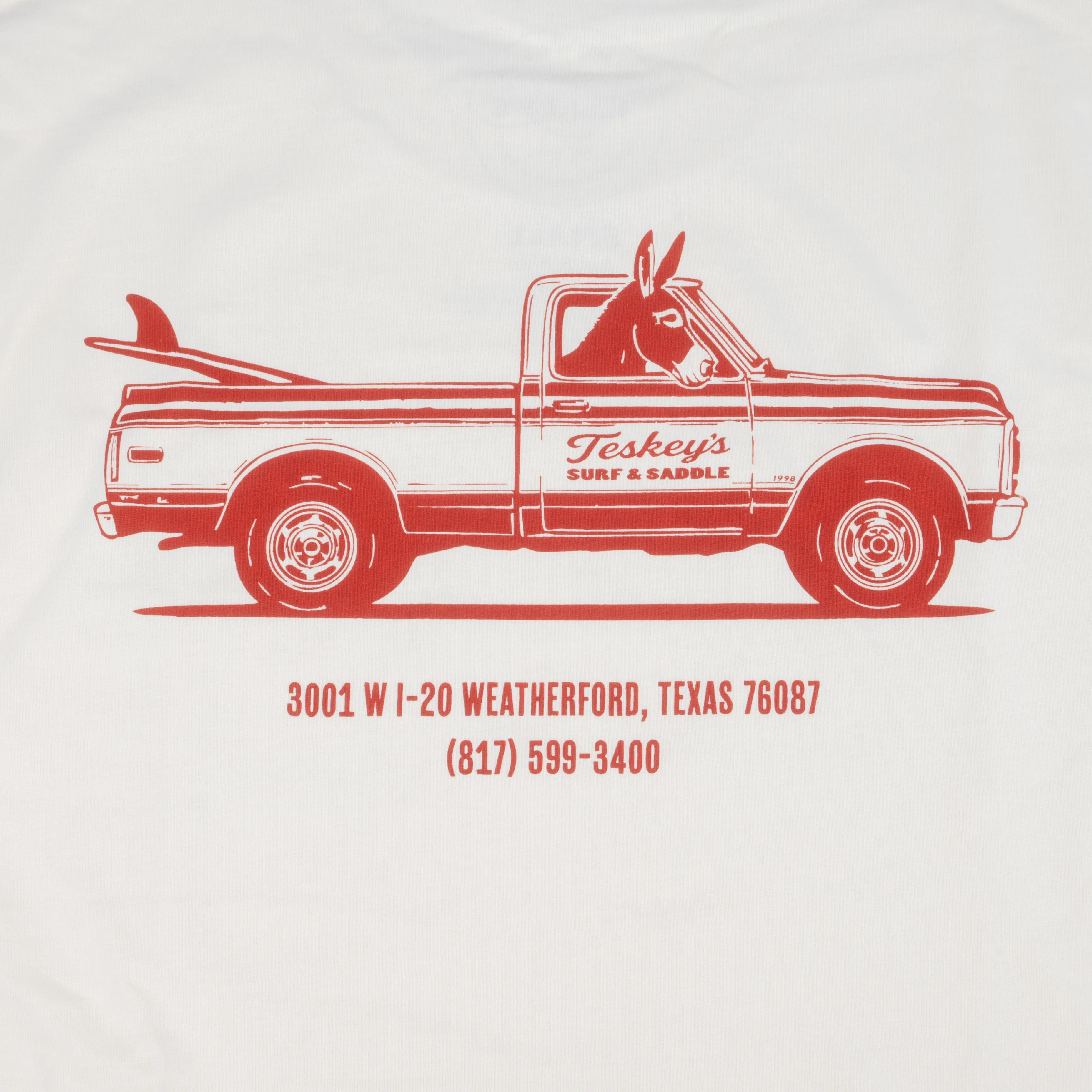 Teskey's Surf & Saddle Pocket Tee - Ecru - Image 3