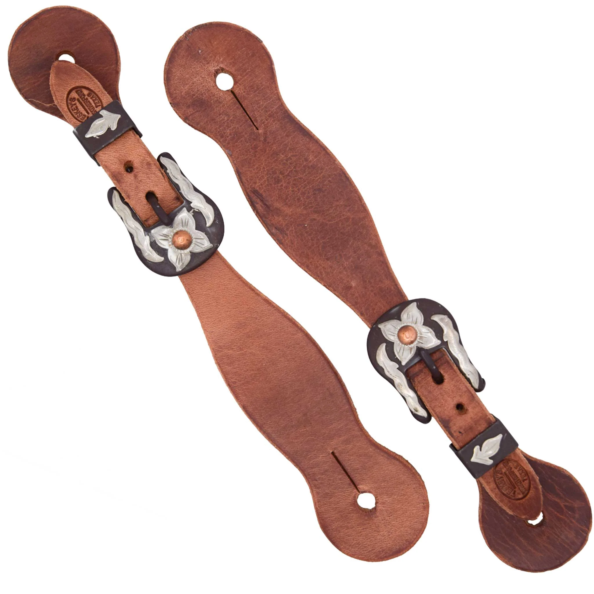 Teskey's Trailblazer Spur Straps w/Floral Buckle - Image 4