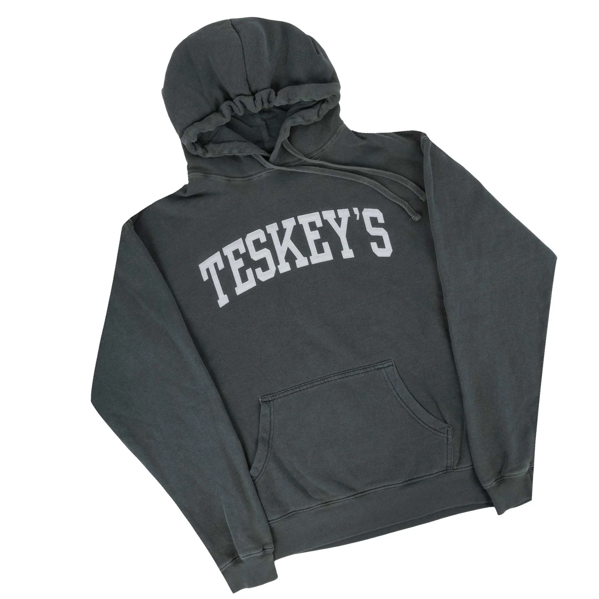 Teskey's Varsity Felt Hoodie - Forest - Image 2