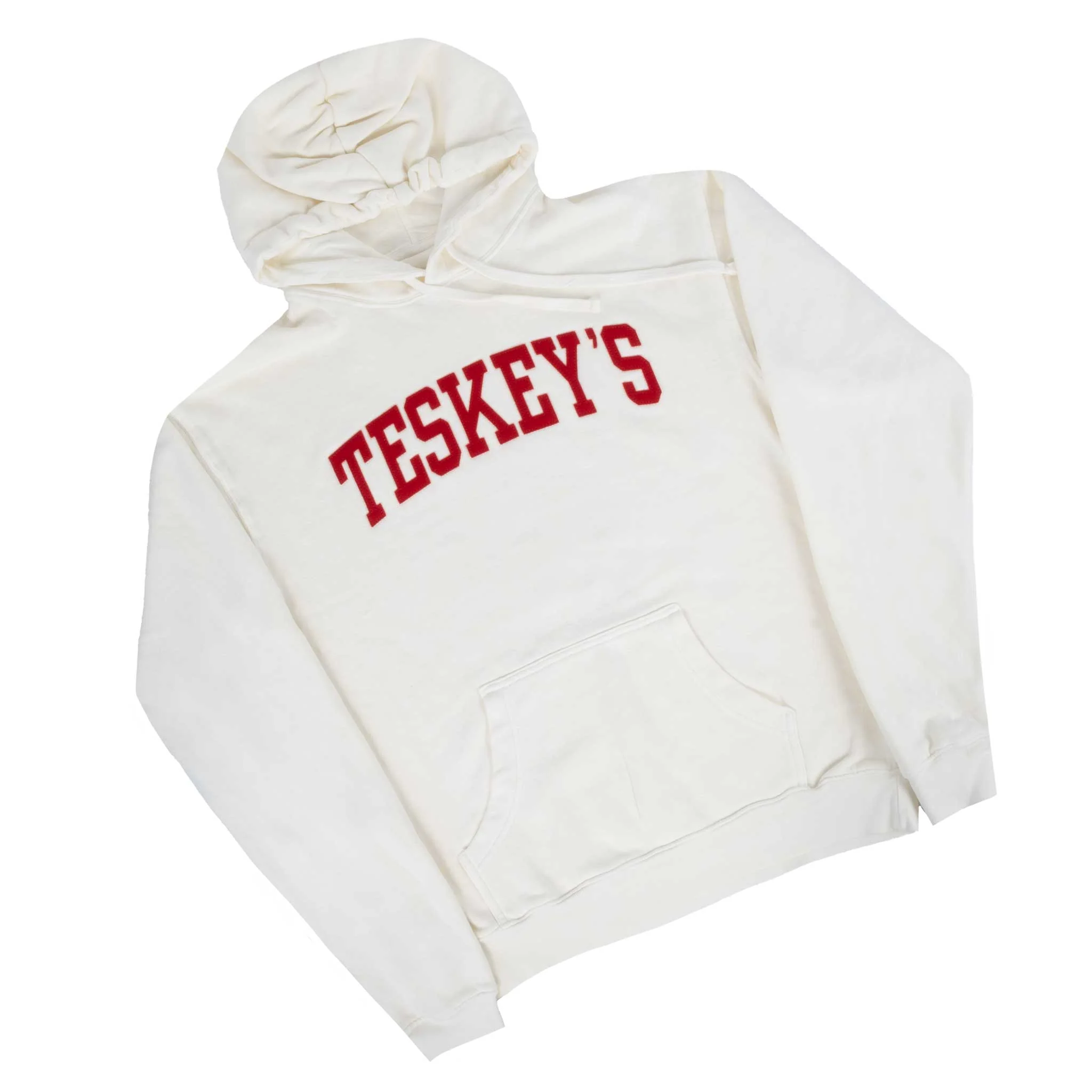 Teskey's Varsity Felt Hoodie - Ivory - Image 2