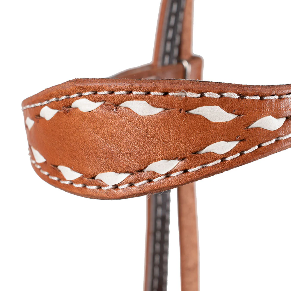 Teskey's Browband Headstall w/White Buckstitch - Image 2