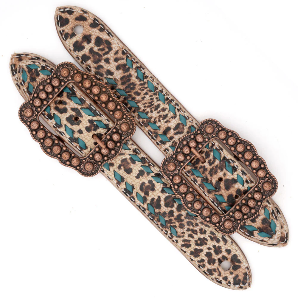 Teskey's Cheetah Print Belt Spur Straps - Image 2