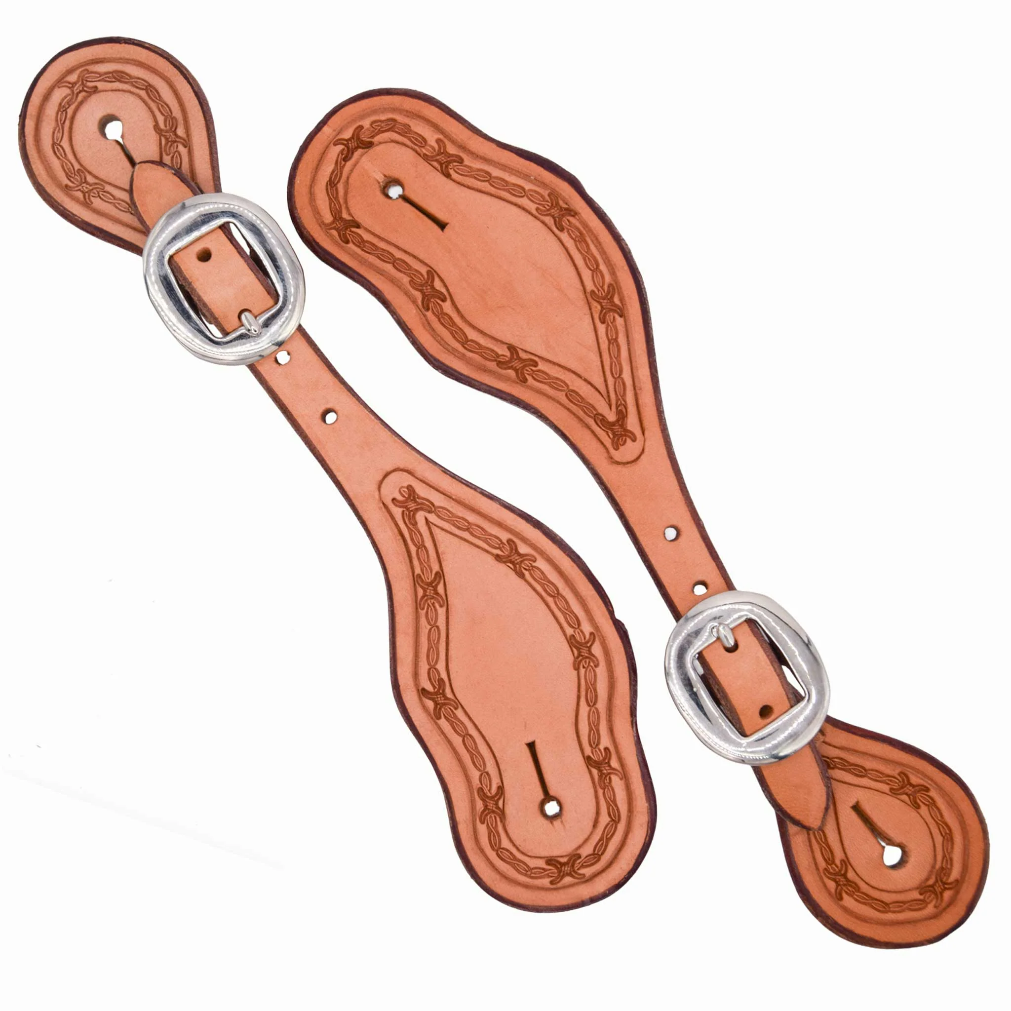 Teskey's Ladies Barbwire Border Spur Straps - Image 3