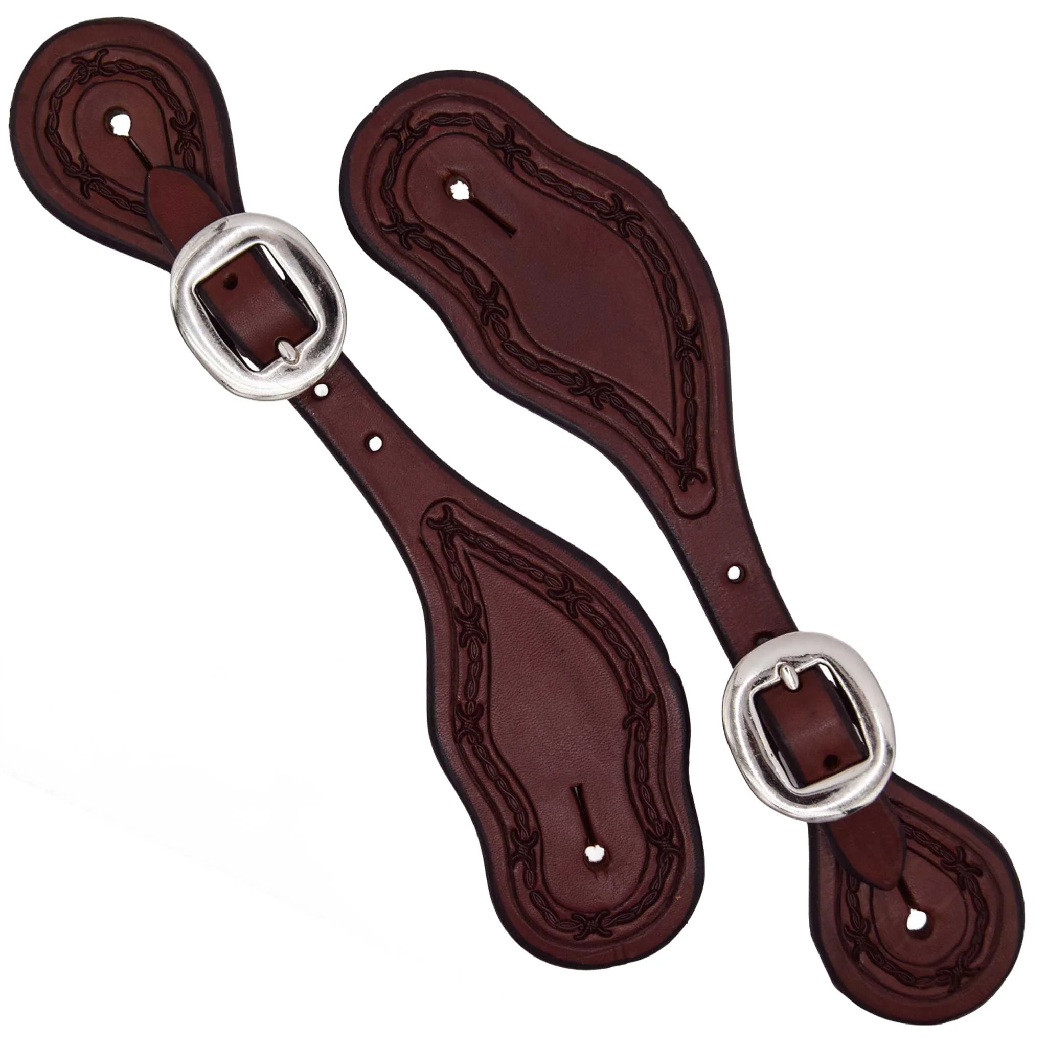Teskey's Ladies Barbwire Border Spur Straps - Image 4