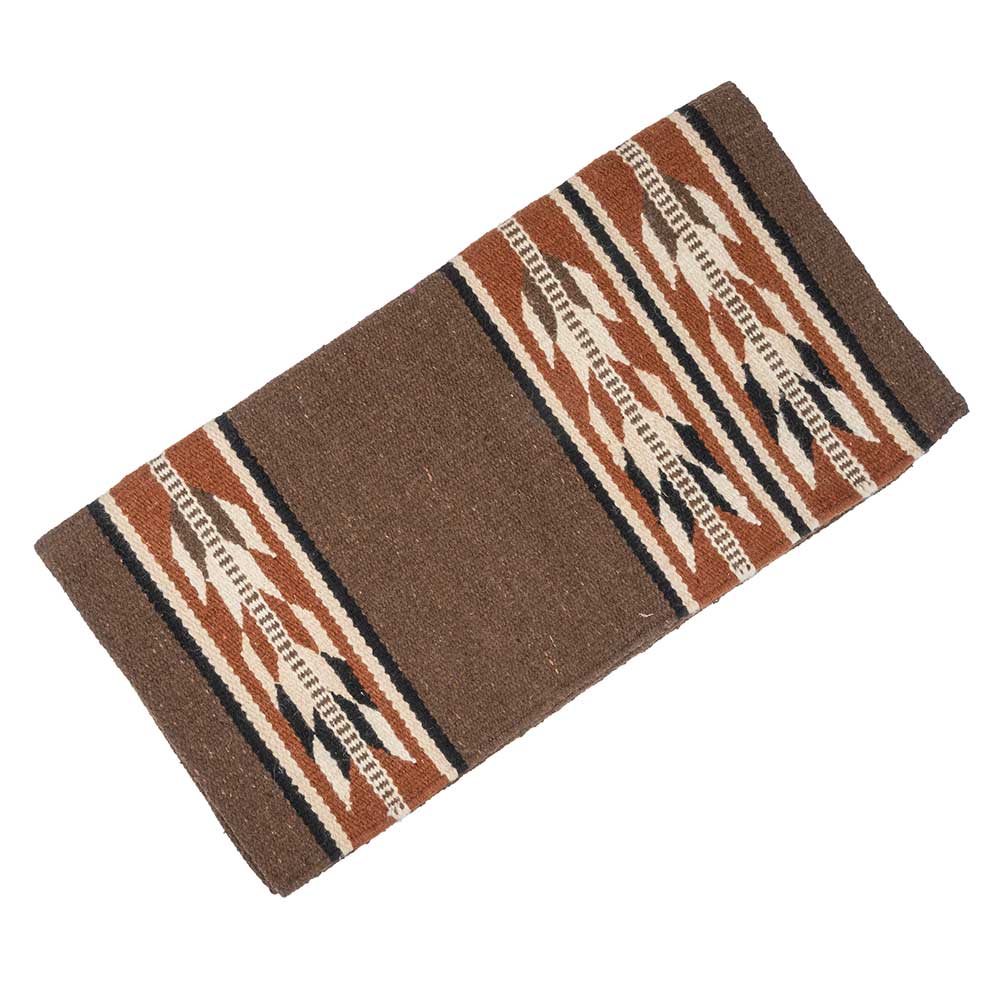 Teskey's Wool Saddle Blanket - Red & Brown