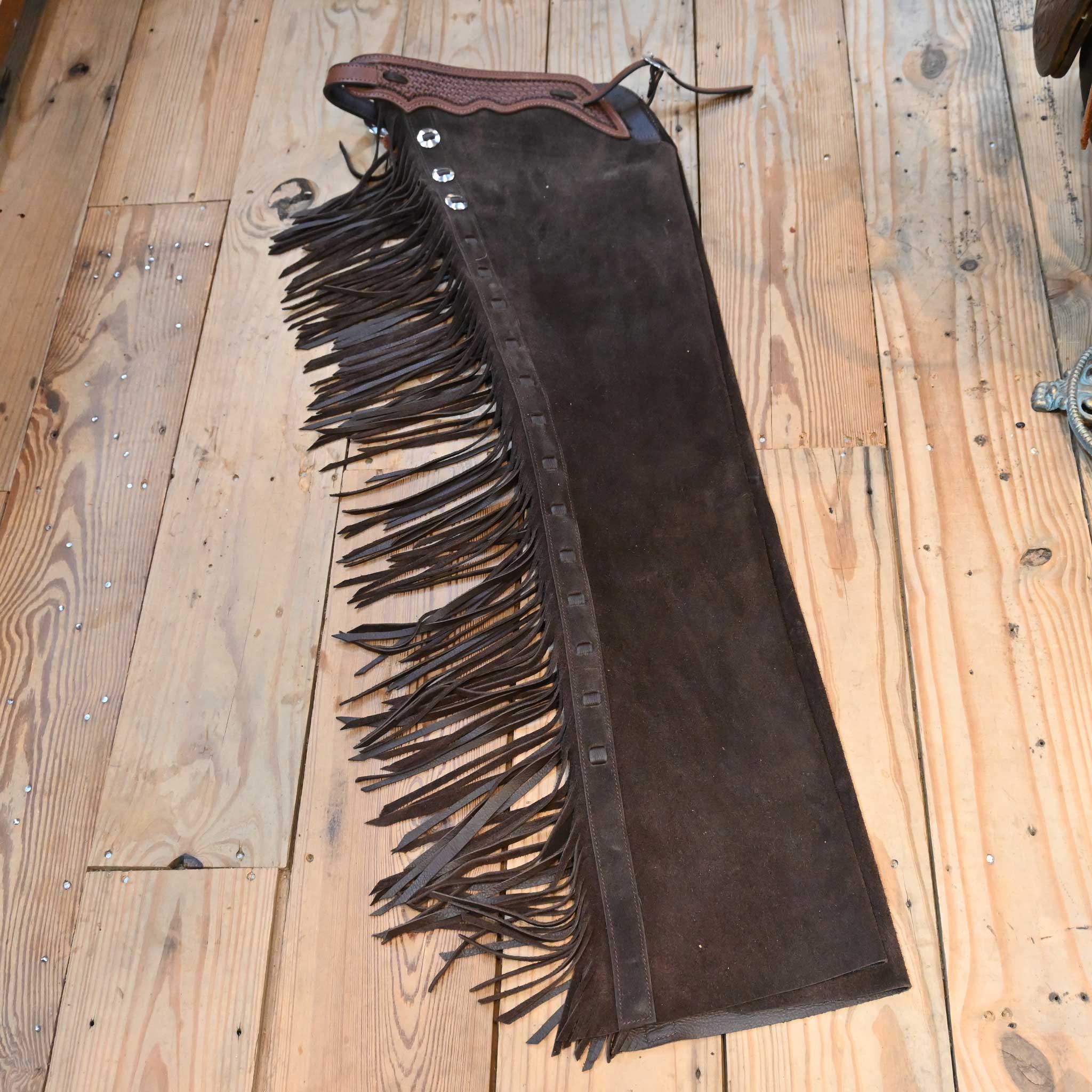 Teskey's X-S Chocolate Roughout Versatility Chaps - Image 2