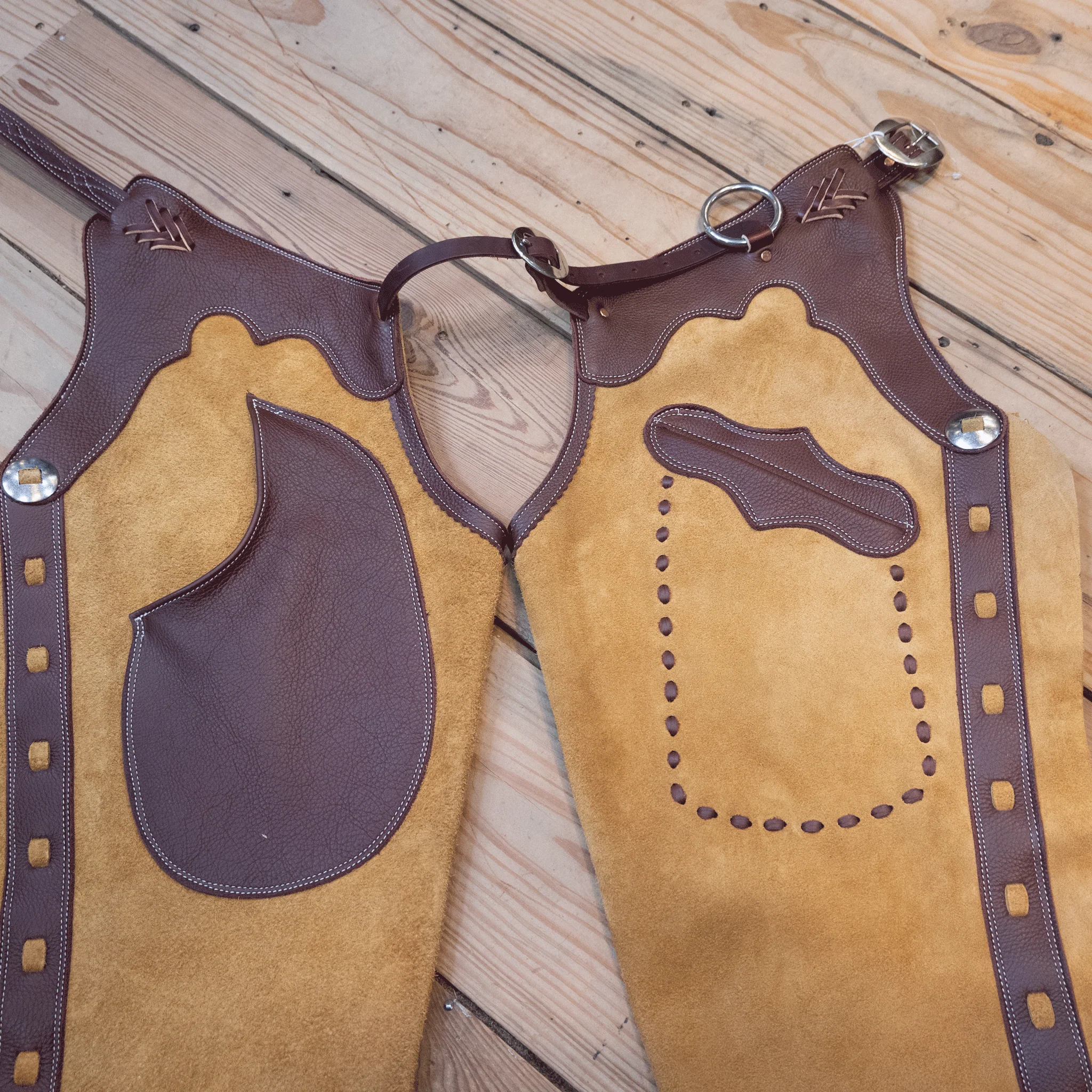 Teskey's XL Roughout Double Pocket Shotgun Chaps