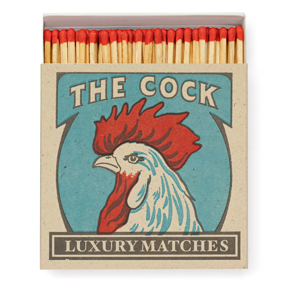 "The Rooster" Square Matchbox