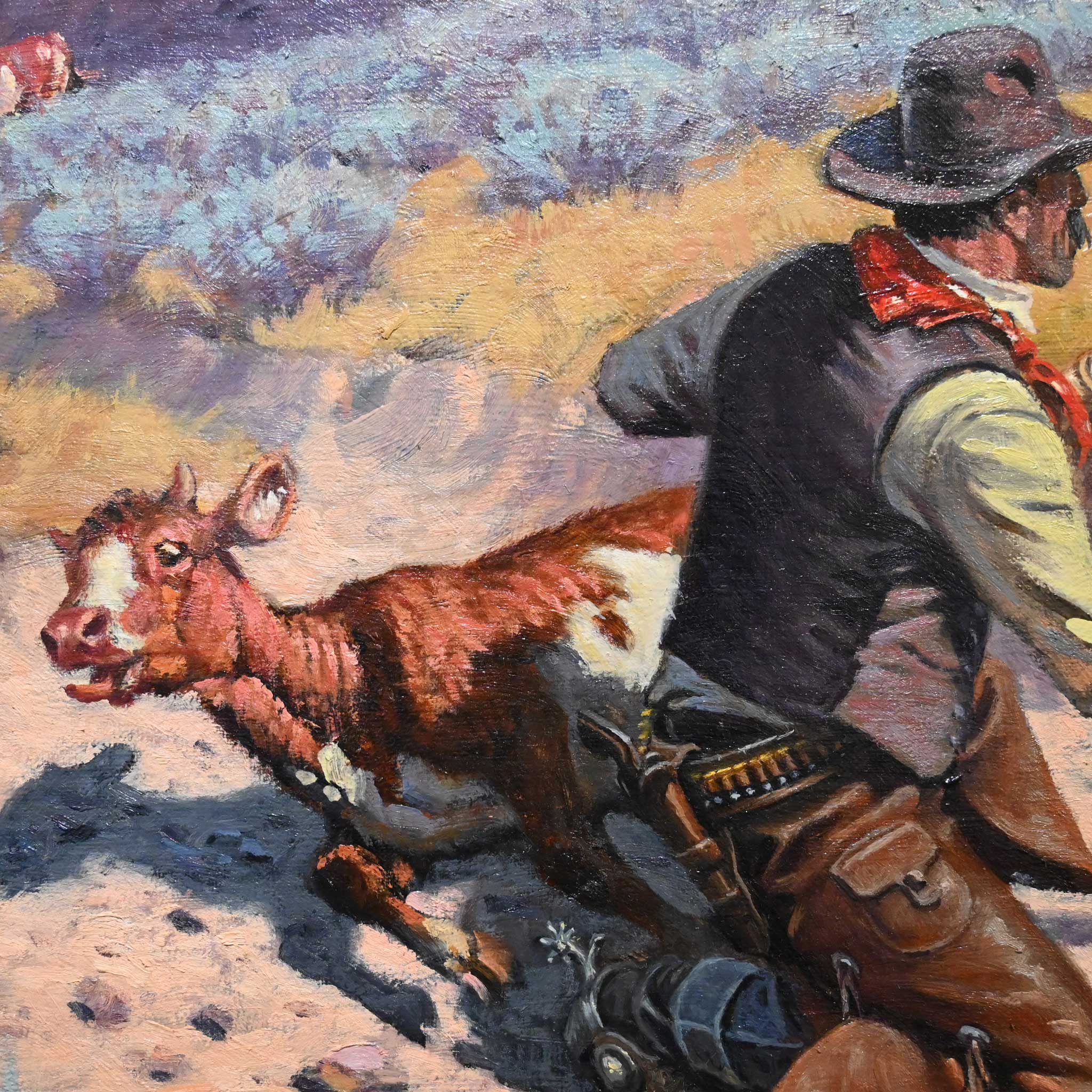 1990 "The Rustlers Lookout" by John Hampton 1918-2000 - Image 3