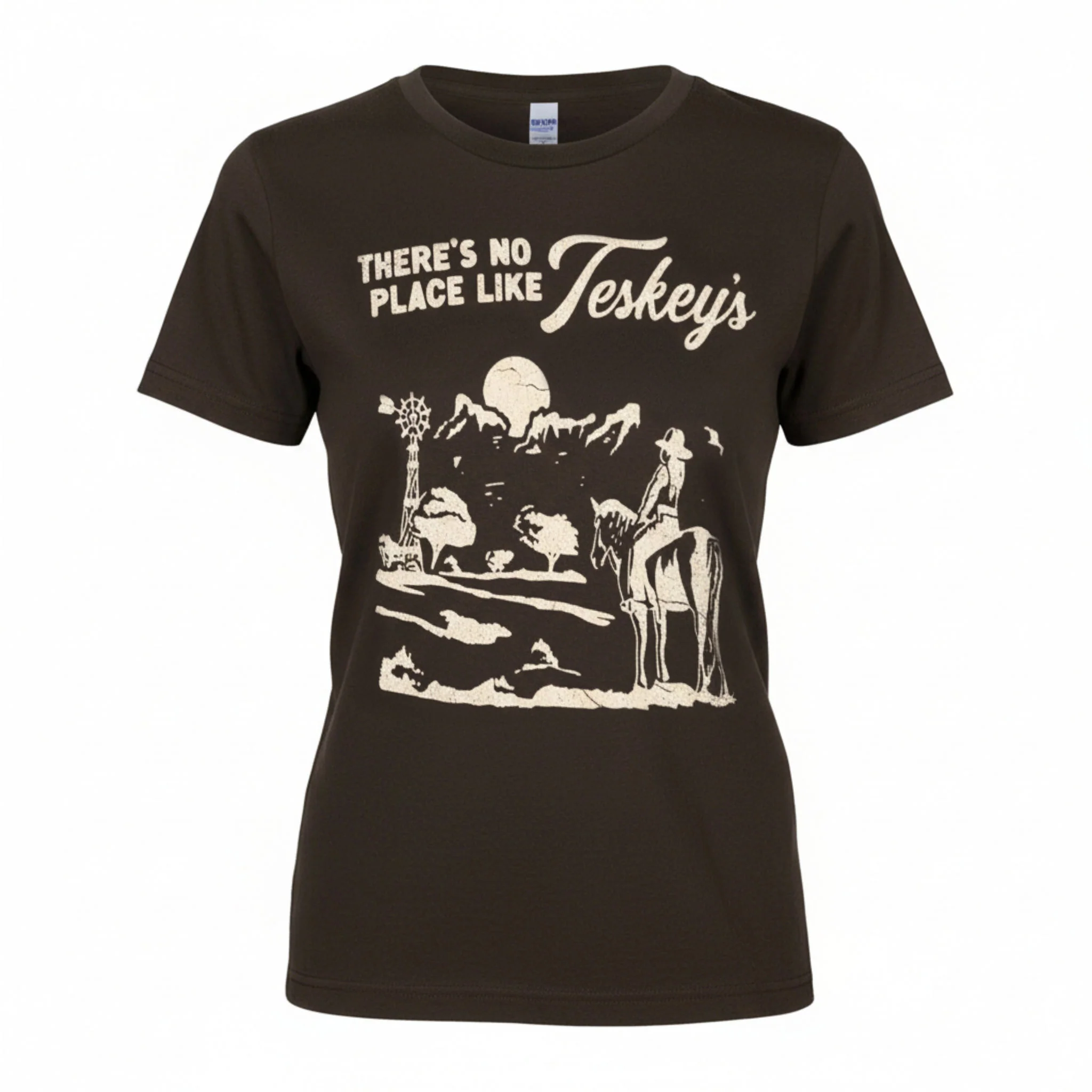 There's No Place Like Teskey's Tee - Brown