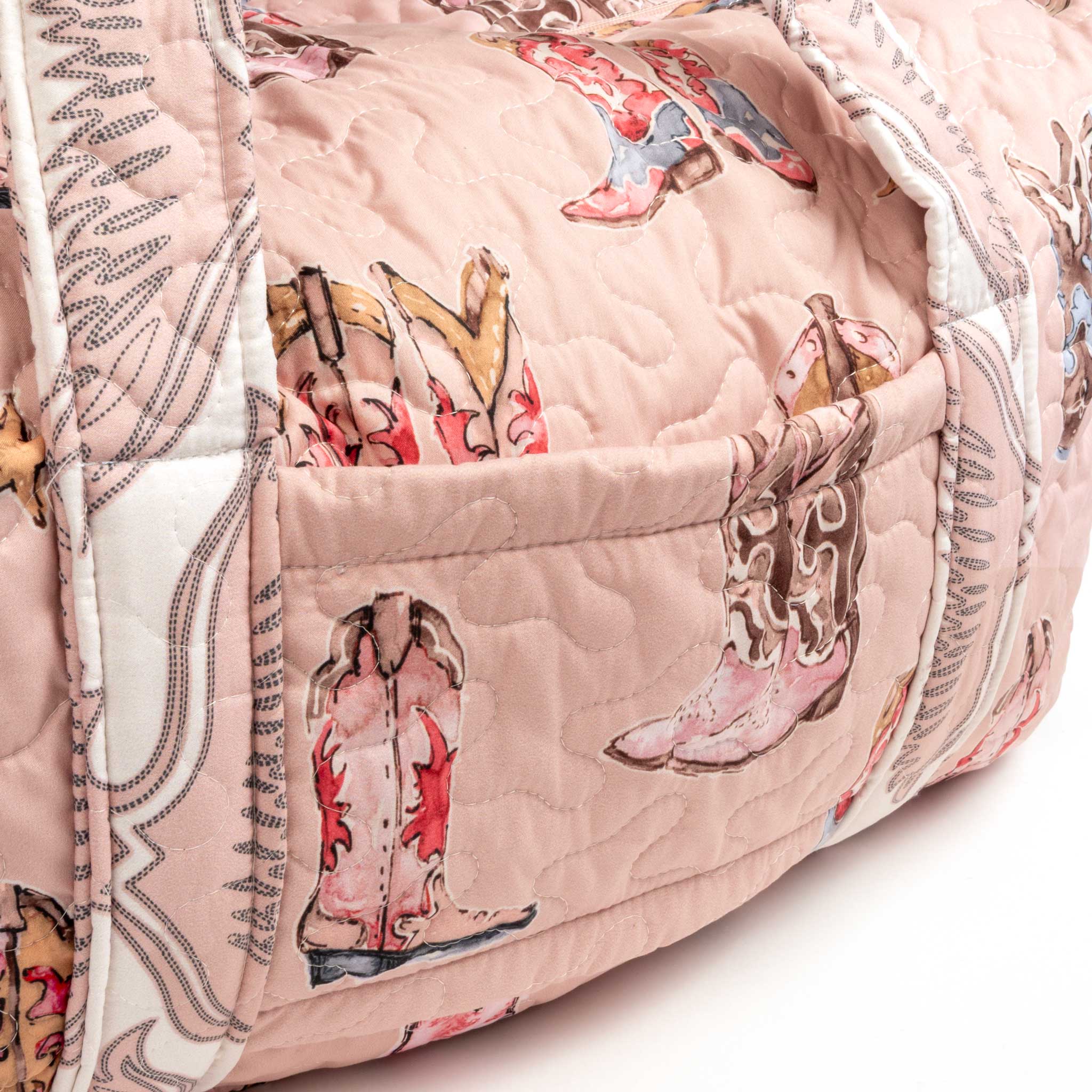 Thunderbird Boots Rose Quilted Duffle Bag - Image 2