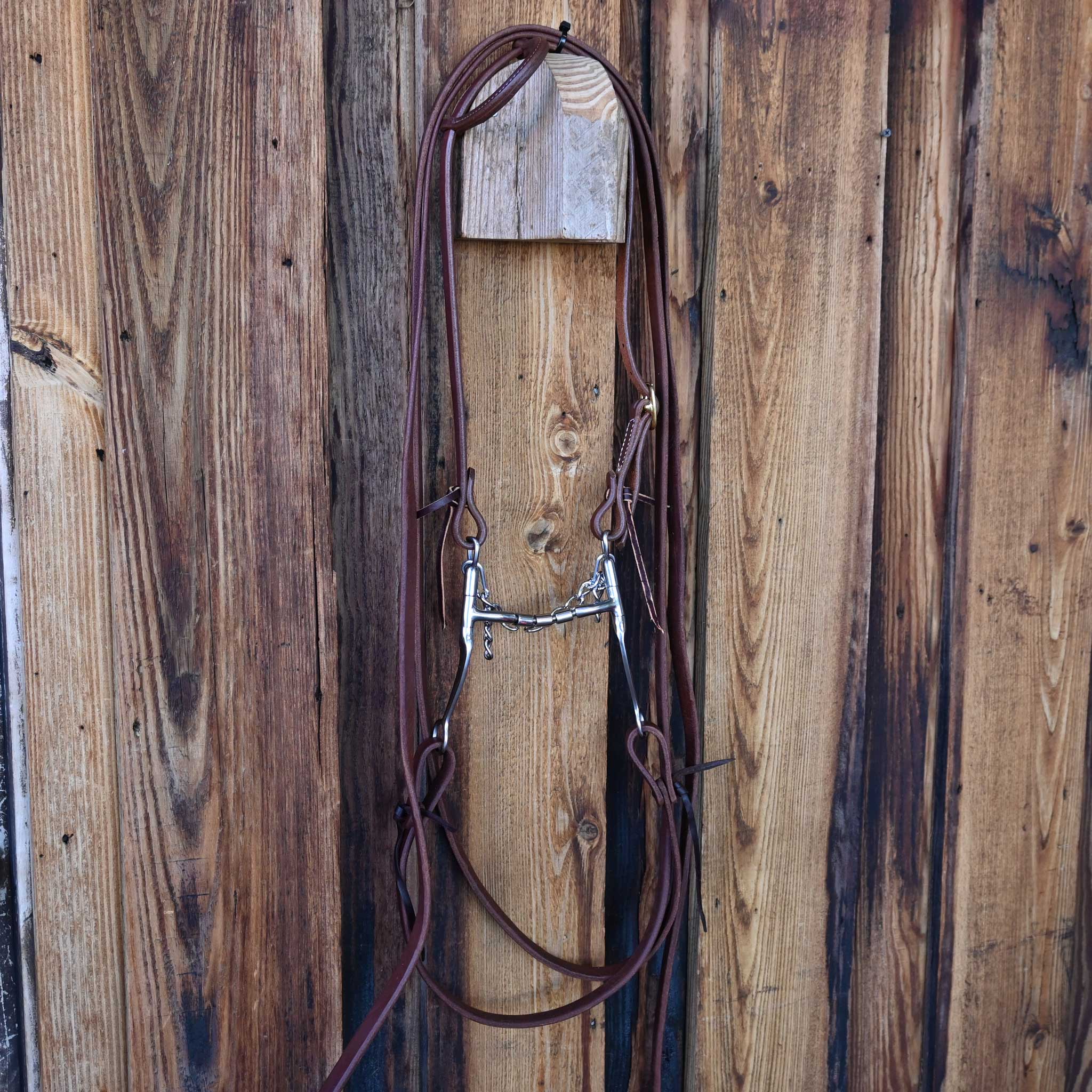 Toklat Myler Roller Snaffle Bridle Rig w/Single Ear Headstall - Image 4