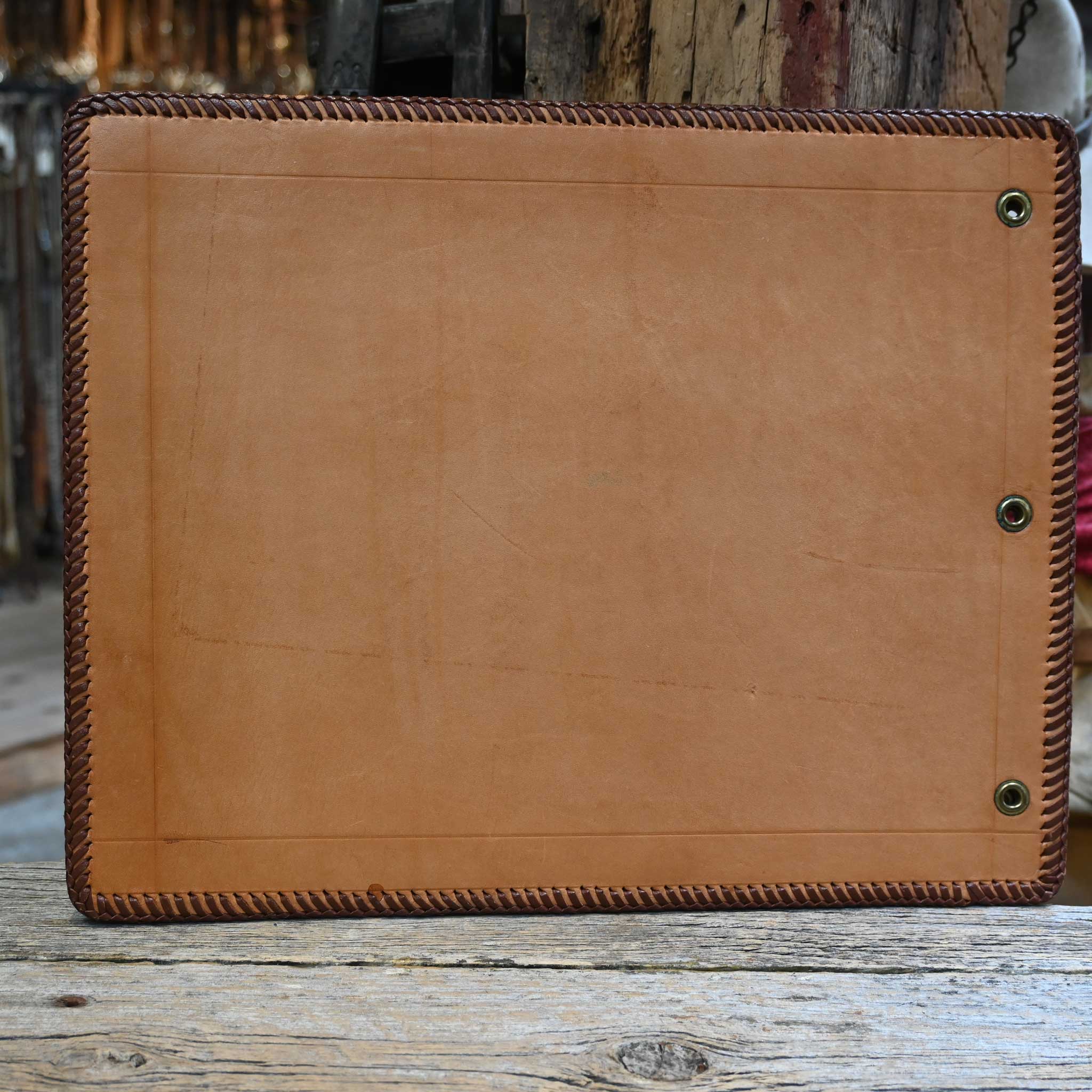 Vintage Tooled Leather Photo Album Cover - Image 3