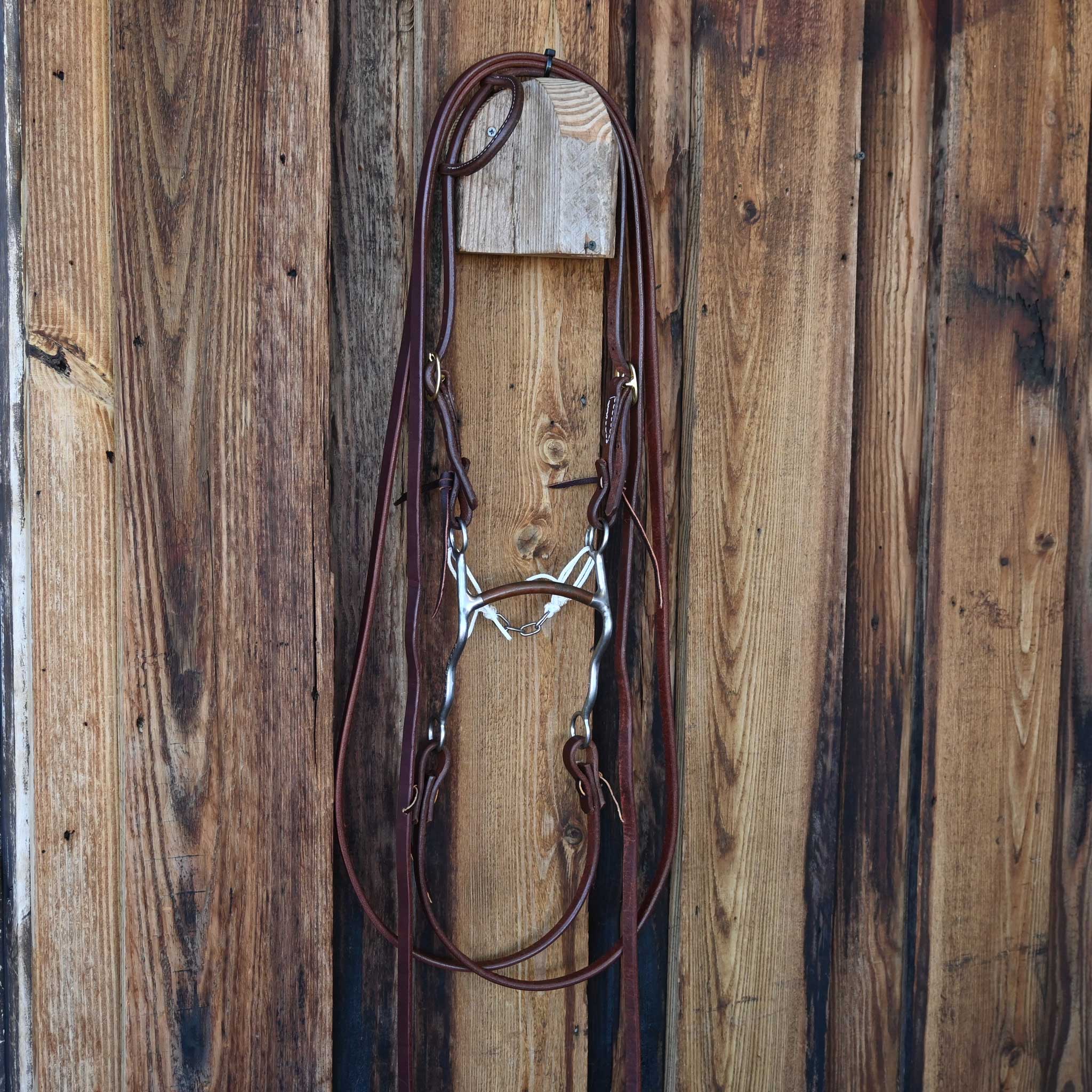 Trammell Copper Mullen Bridle Rig w/Single Ear Headstall - Image 4