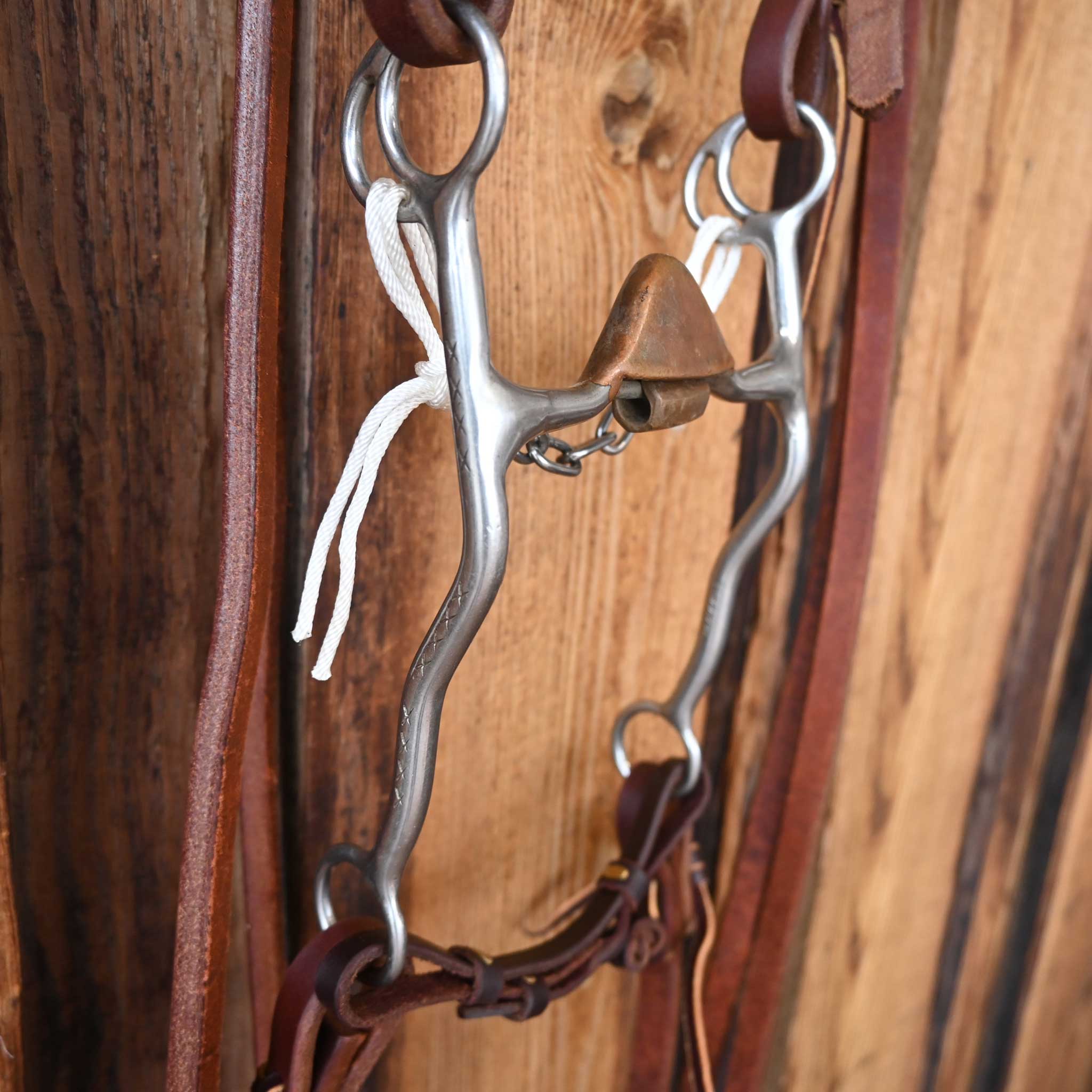 Trammell Hooded Copper Port Bridle Rig w/Single Ear Headstall
