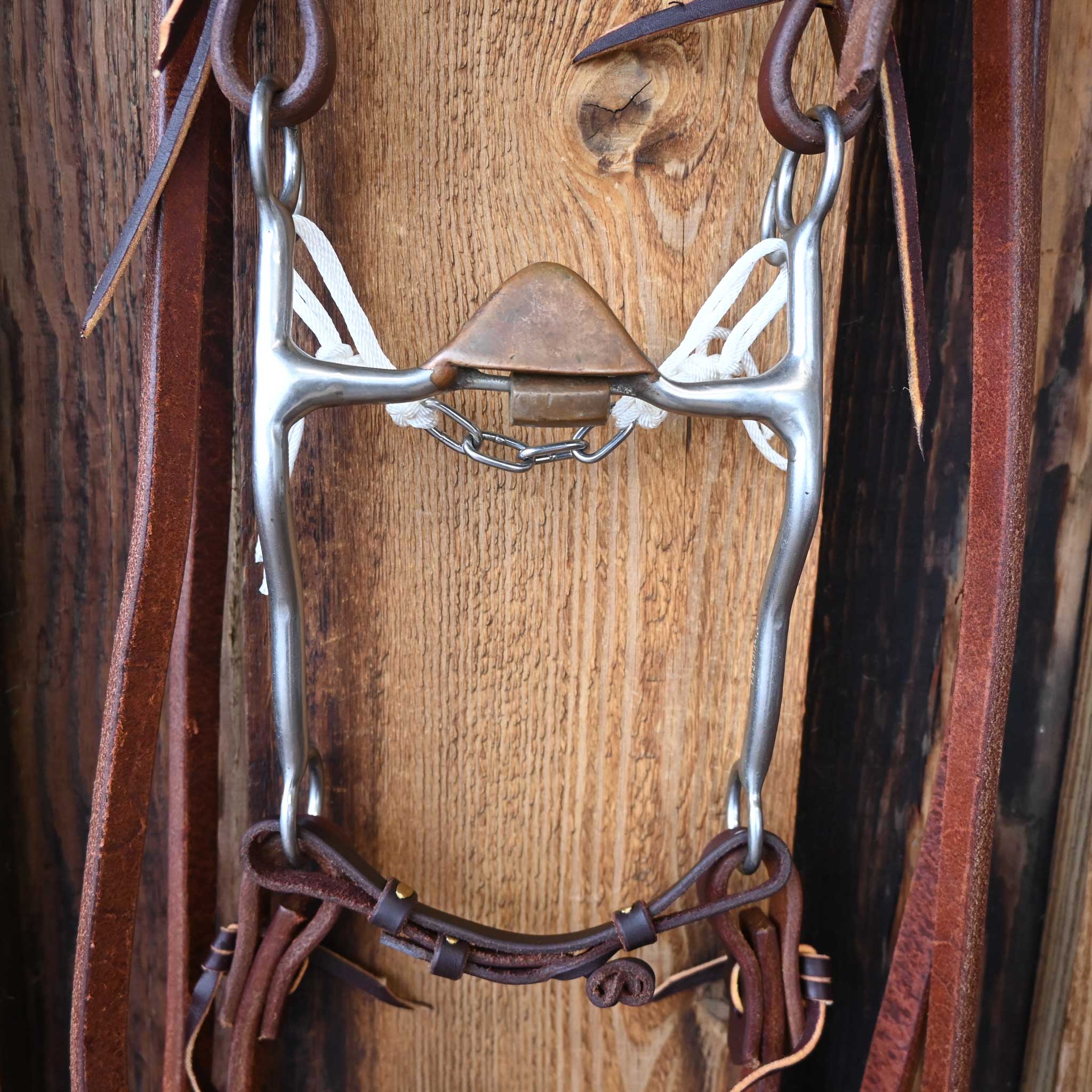 Trammell Hooded Copper Port Bridle Rig w/Single Ear Headstall - Image 2