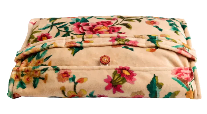 Johnny Was Travel Blanket -  Miraze Ecru - Image 3