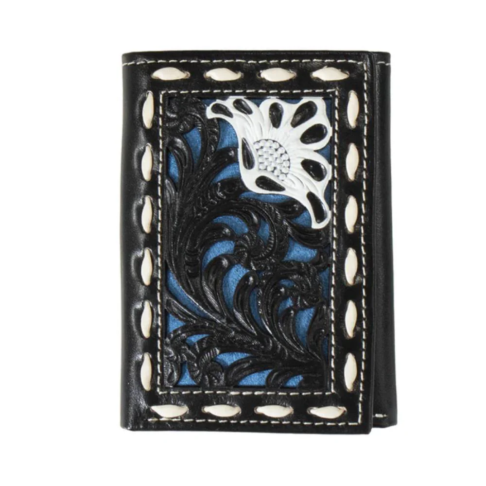 Nocona Floral Filigree Tri-Fold Wallet