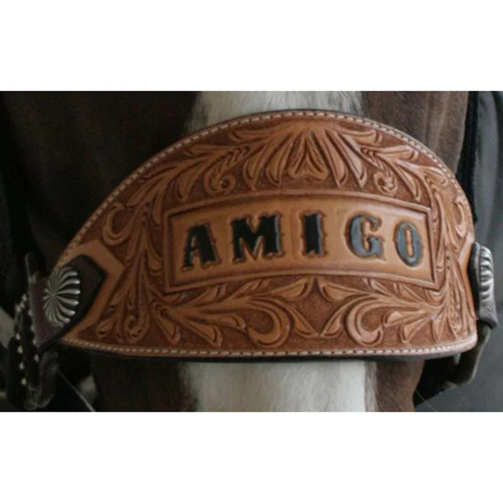 Trophy Bronc Halter with Starburst Conchos - Image 2