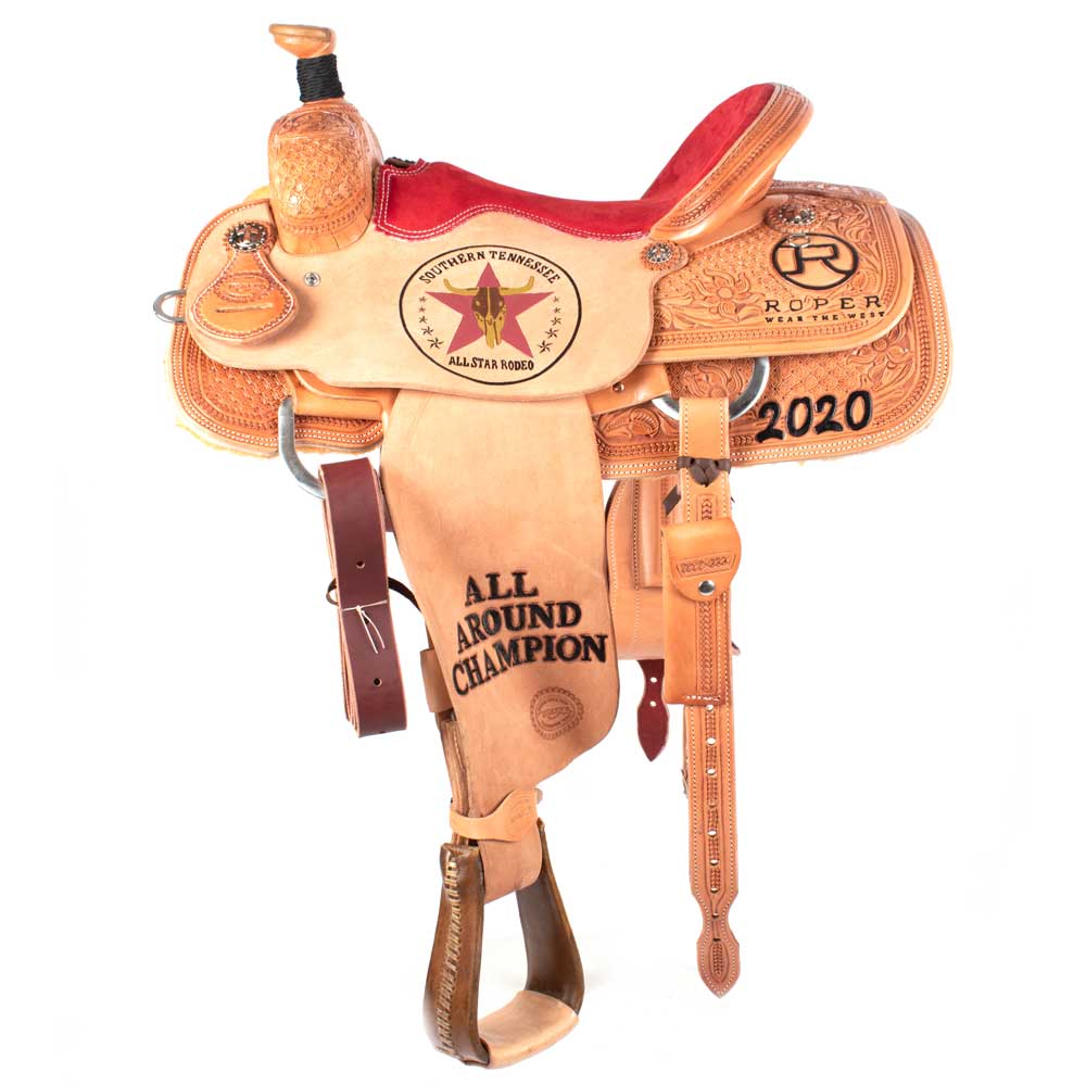 Teskey's Trophy Team Roping Saddle #29 - Image 2