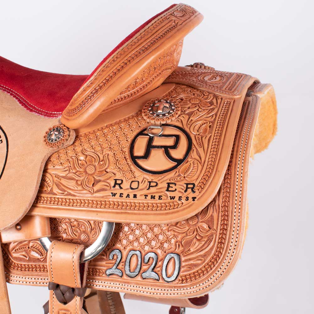 Teskey's Trophy Team Roping Saddle #29 - Image 3
