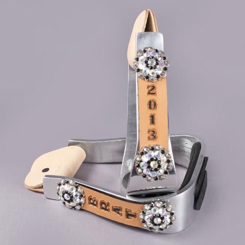 Trophy Stirrups w/Crystal Conchos #4 - Image 2