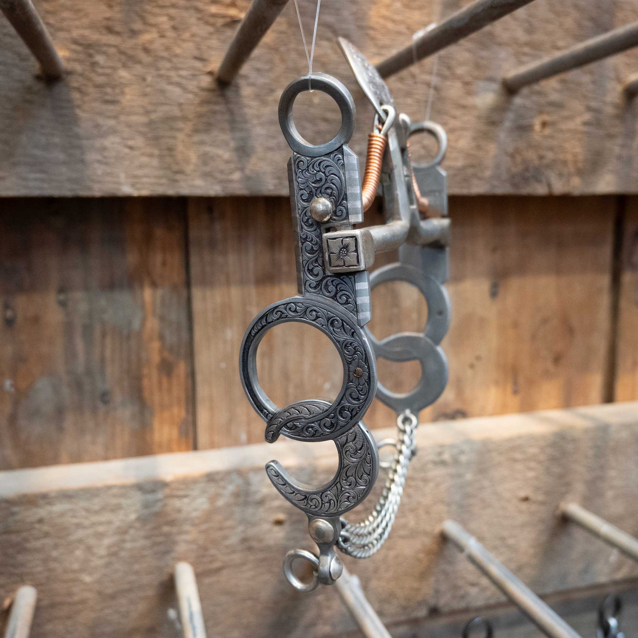 Troy Flaharty Silver Engraved Spade Bit - Image 2