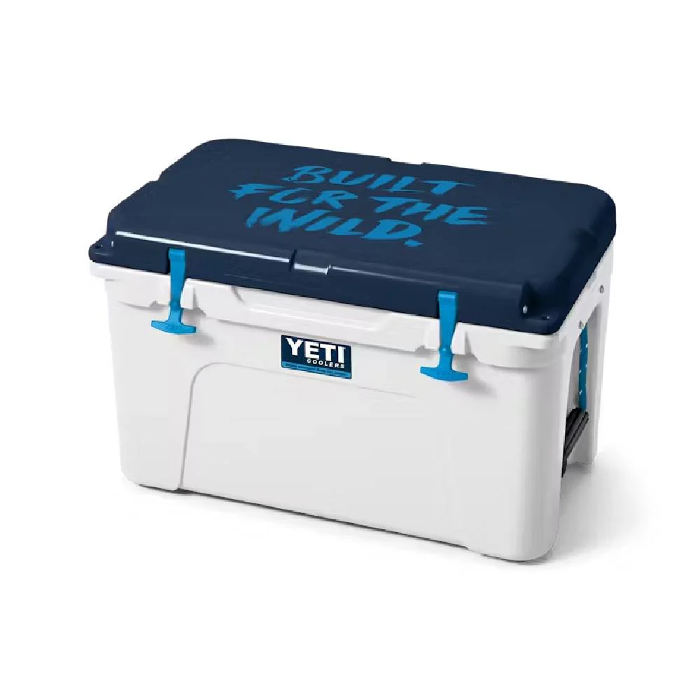 Yeti Tundra 45 Hard Cooler - White/Blue - Image 2