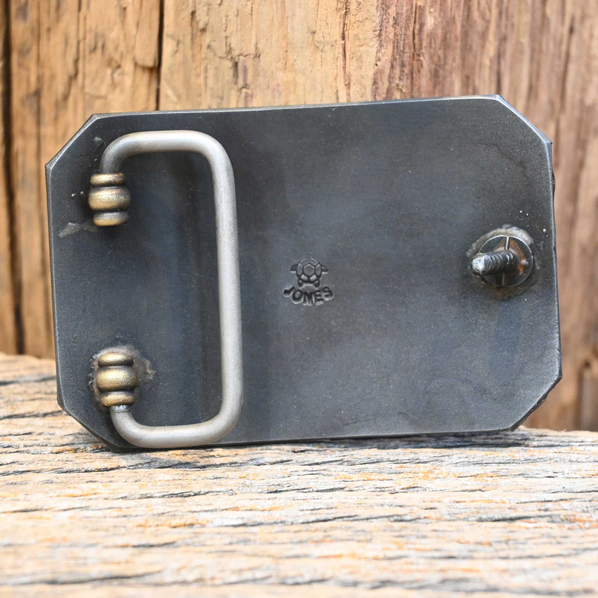 Turtle Jones Silver Mounted Longhorn Belt Buckle - Image 2