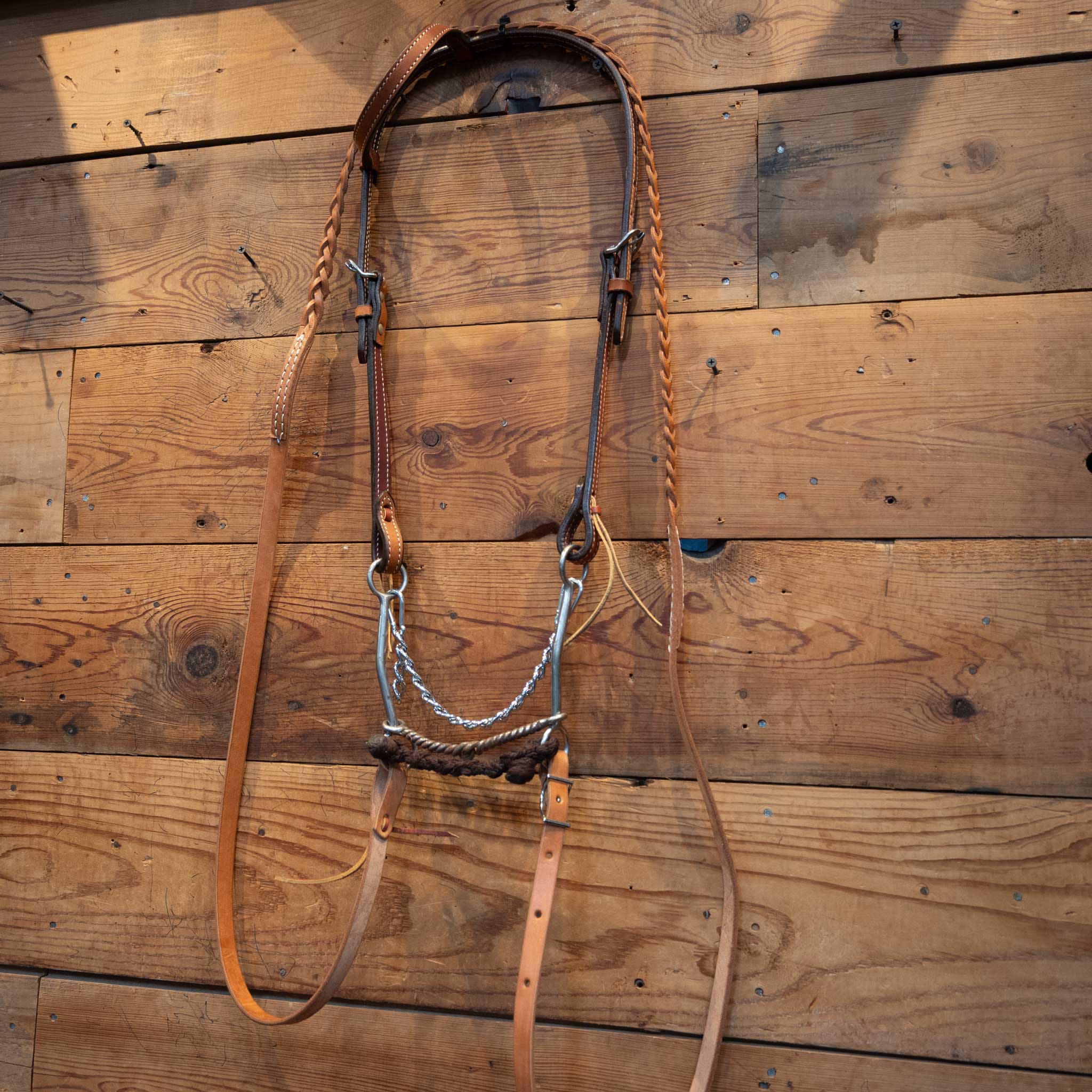 Twisted Wire 2pc Sliding Gag Bridle Rig - Image 2