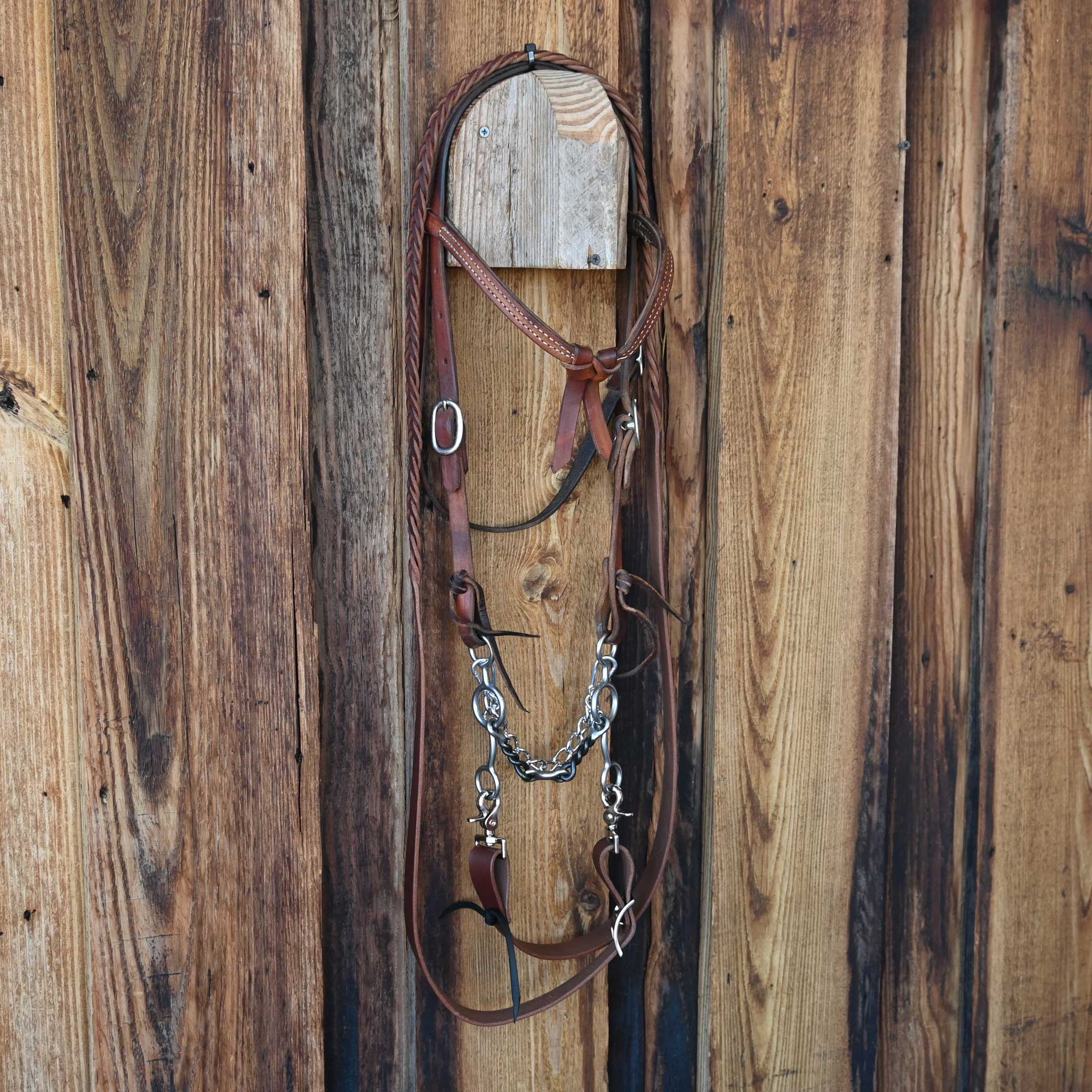 Twisted Wire Dogbone Bridle Rig w/Browband Headstall - Image 4
