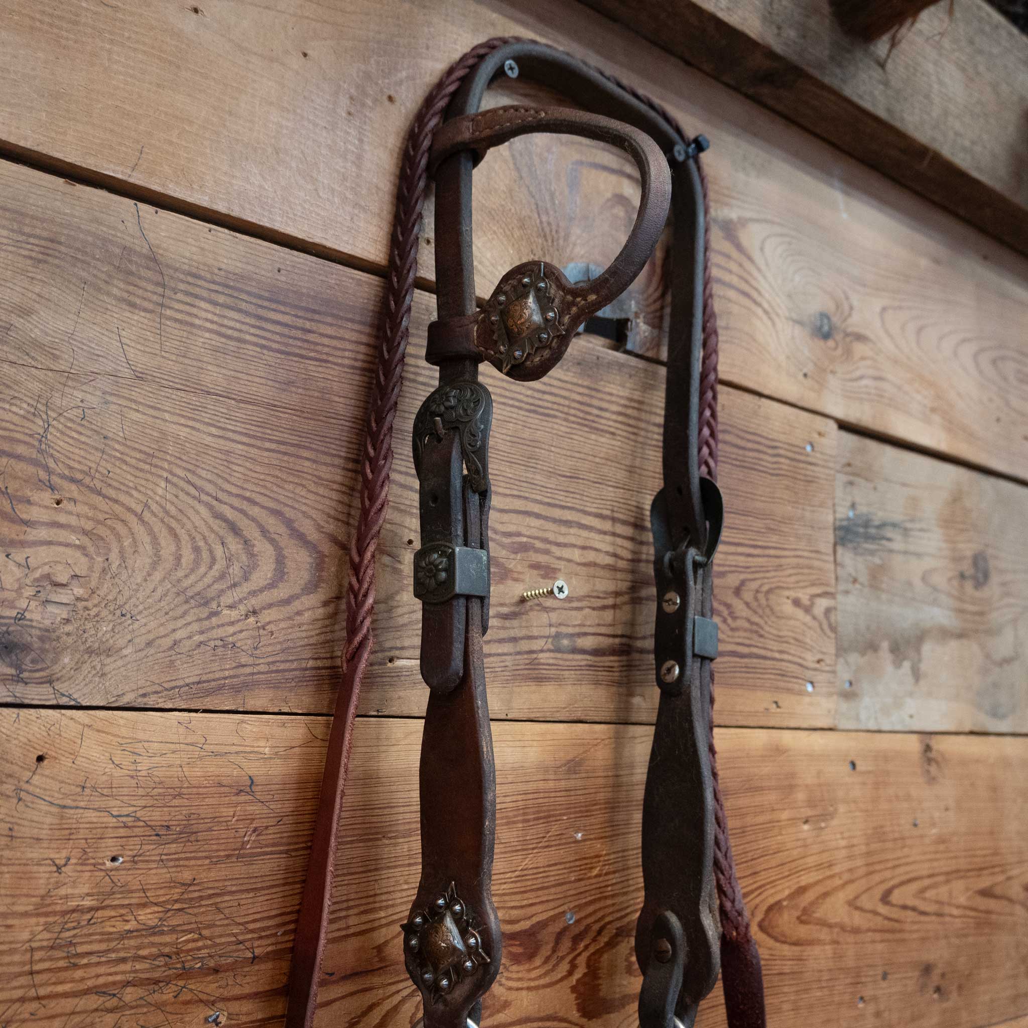Twisted Wire Snaffle Bridle Rig w/ Single Ear Headstall - Image 3