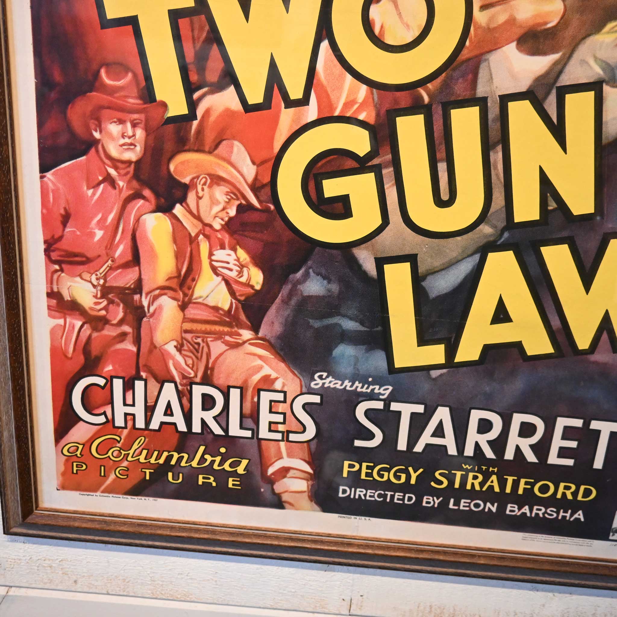 Original Two Gun Law Movie Poster Printed in the USA - Image 3