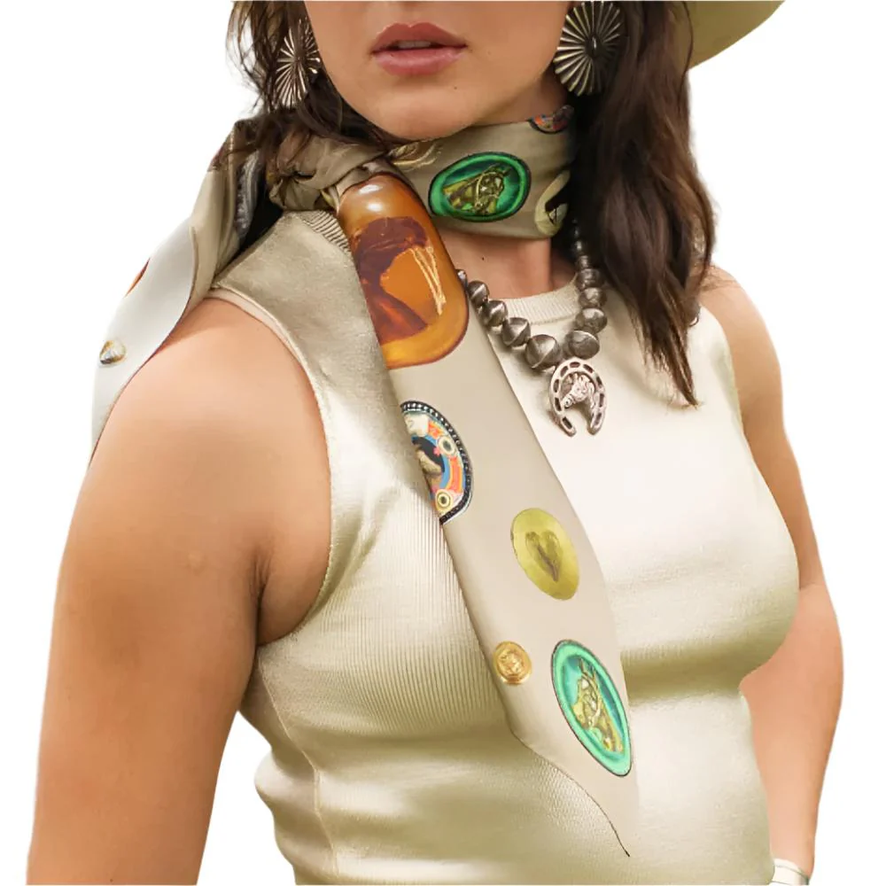 Fringe Scarves "Unbridled" Short Wild Rag - Image 2