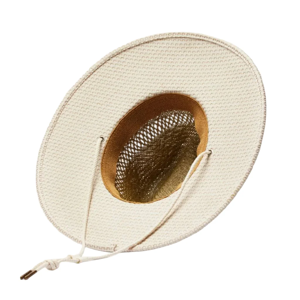 Hemlock UPF 50+ Lifeguard Straw Hat - Seedpearl - Image 2