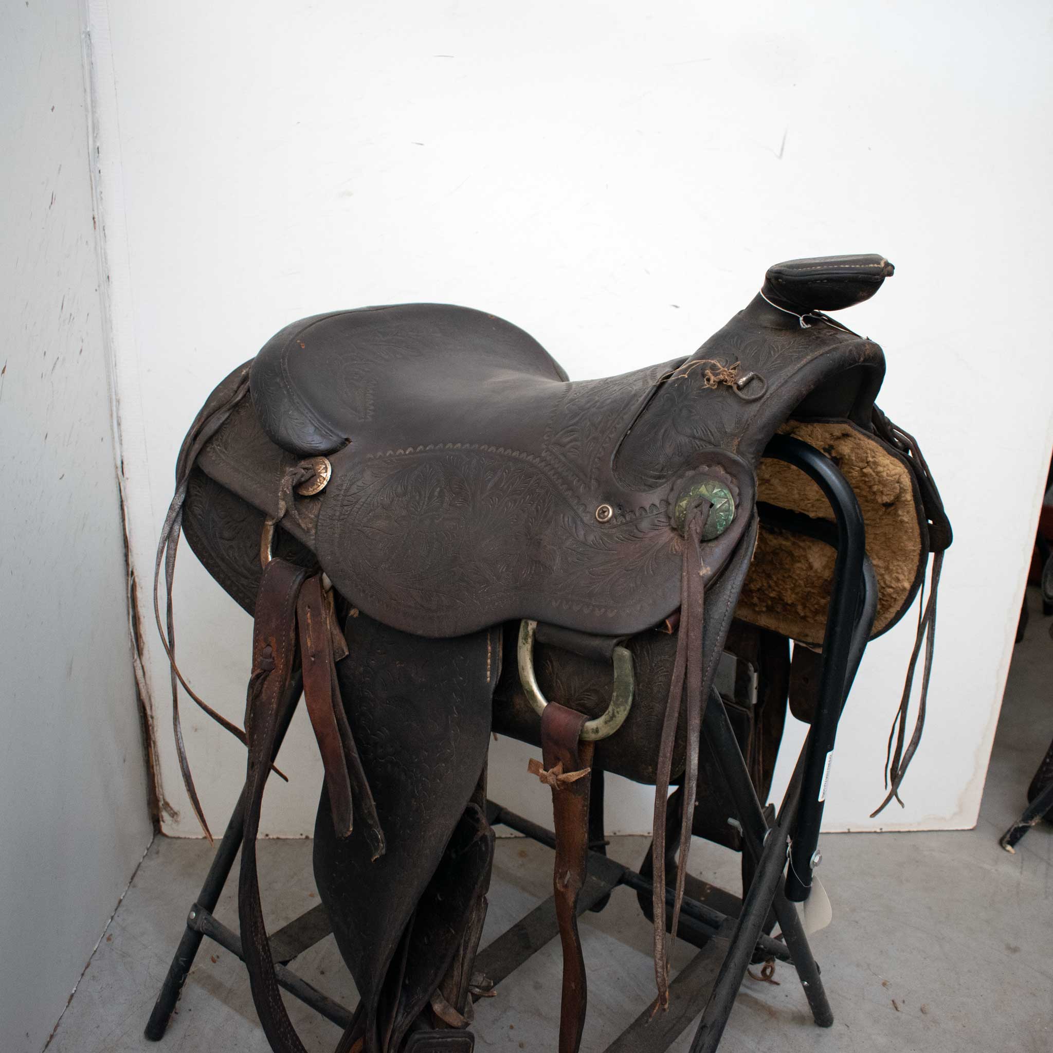 Used 16" Nobby Horse Harness Fort Worth Texas Non-Rider Decor Only Saddle - Image 7